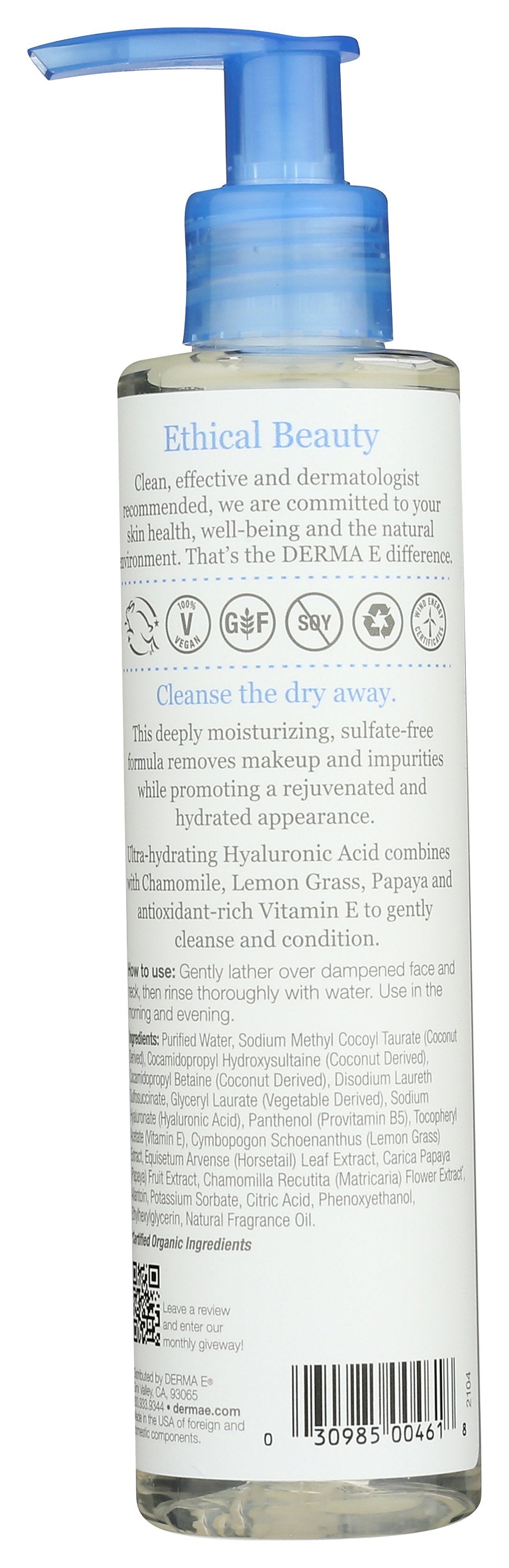 DERMA E CLEANSER HYDRTNG GENTLE