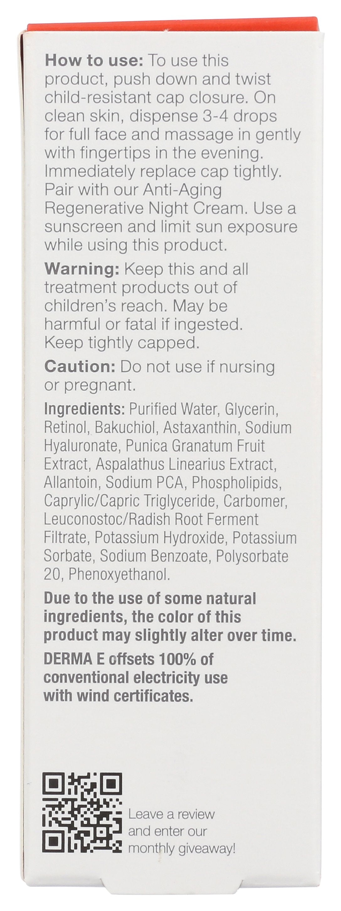 DERMA E RETINOL A WRNKL CNCNTRT