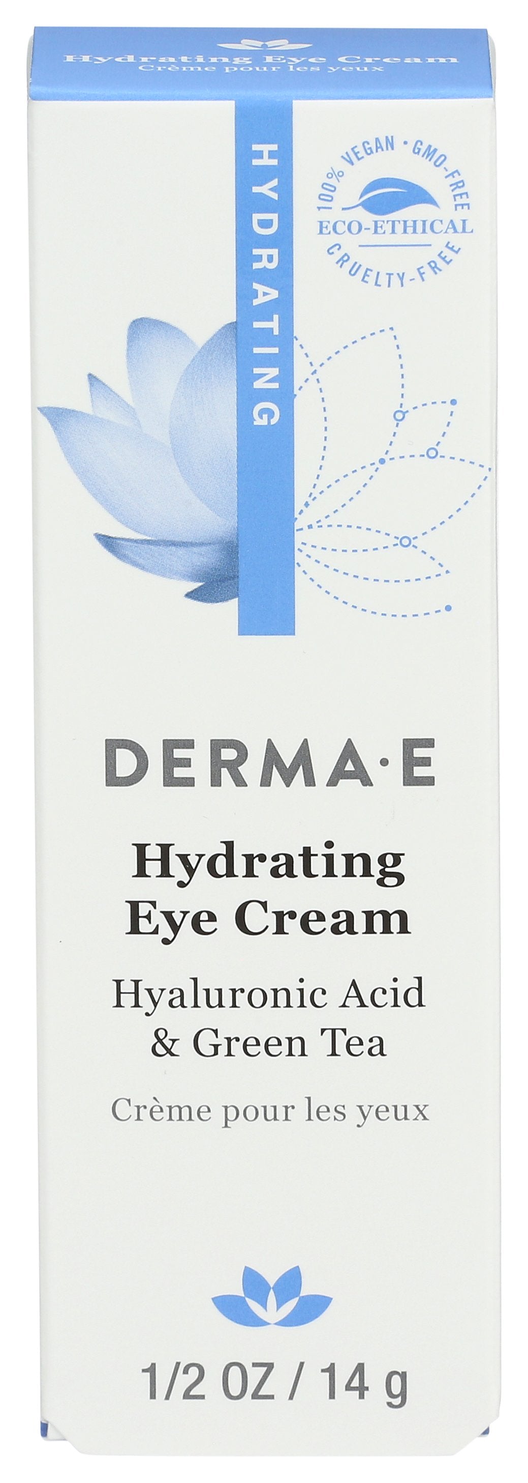 DERMA E EYE CRM HYLRONIC ACID&PYCNOGEN