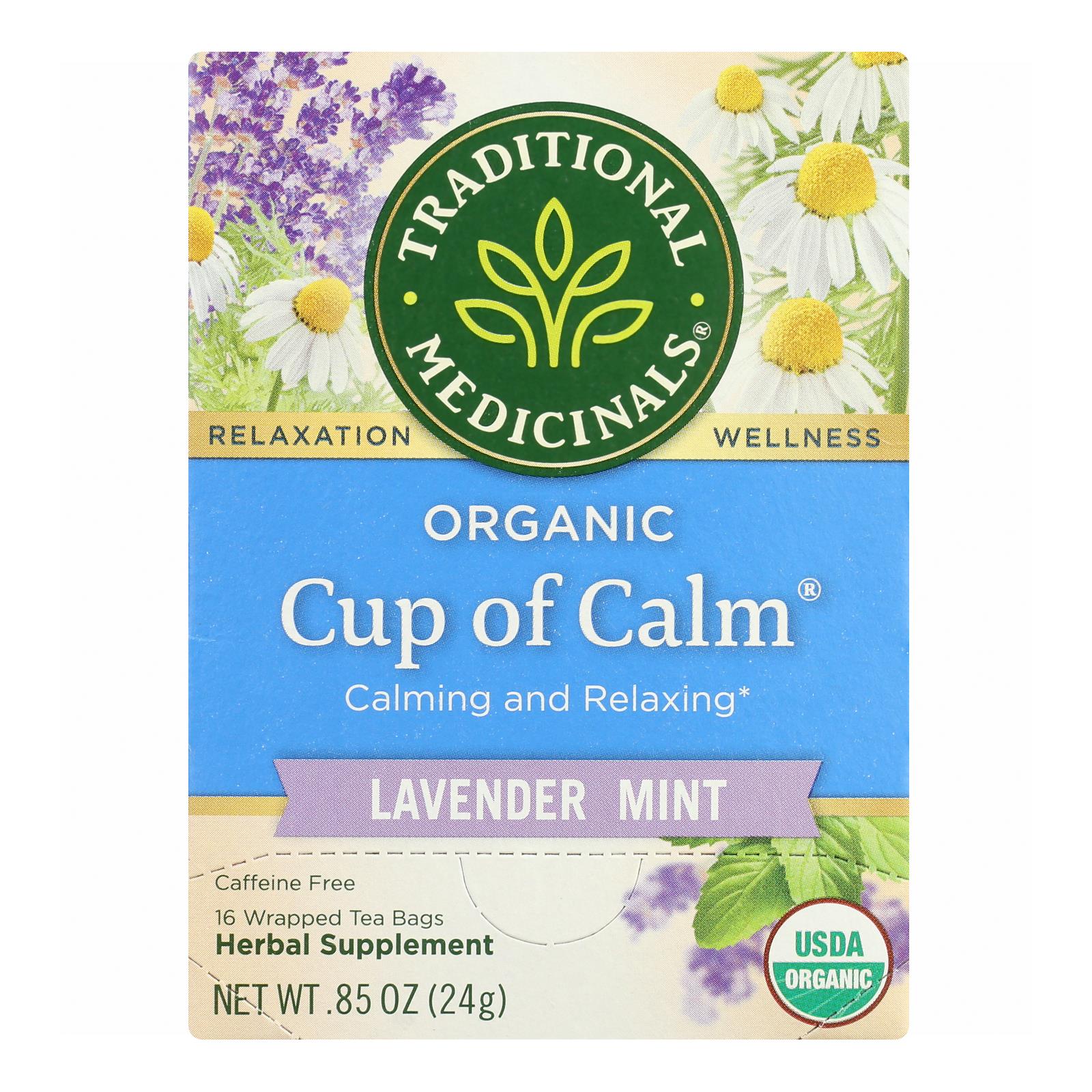 Traditional Medicinals Organic Easy Now Herbal Tea - 16 Tea Bags - Case Of 6