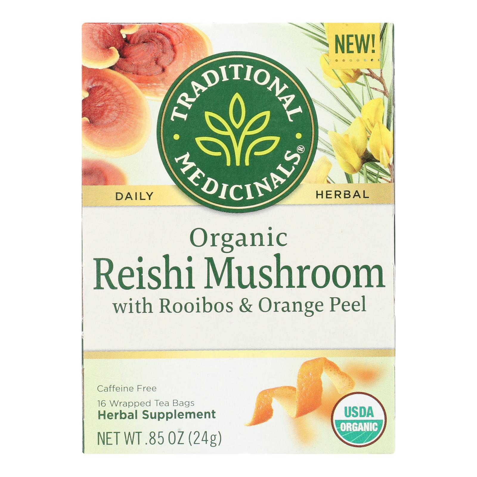 Traditional Medicinals - Tea Herbal Reishi - Case Of 6 - 16 Bag