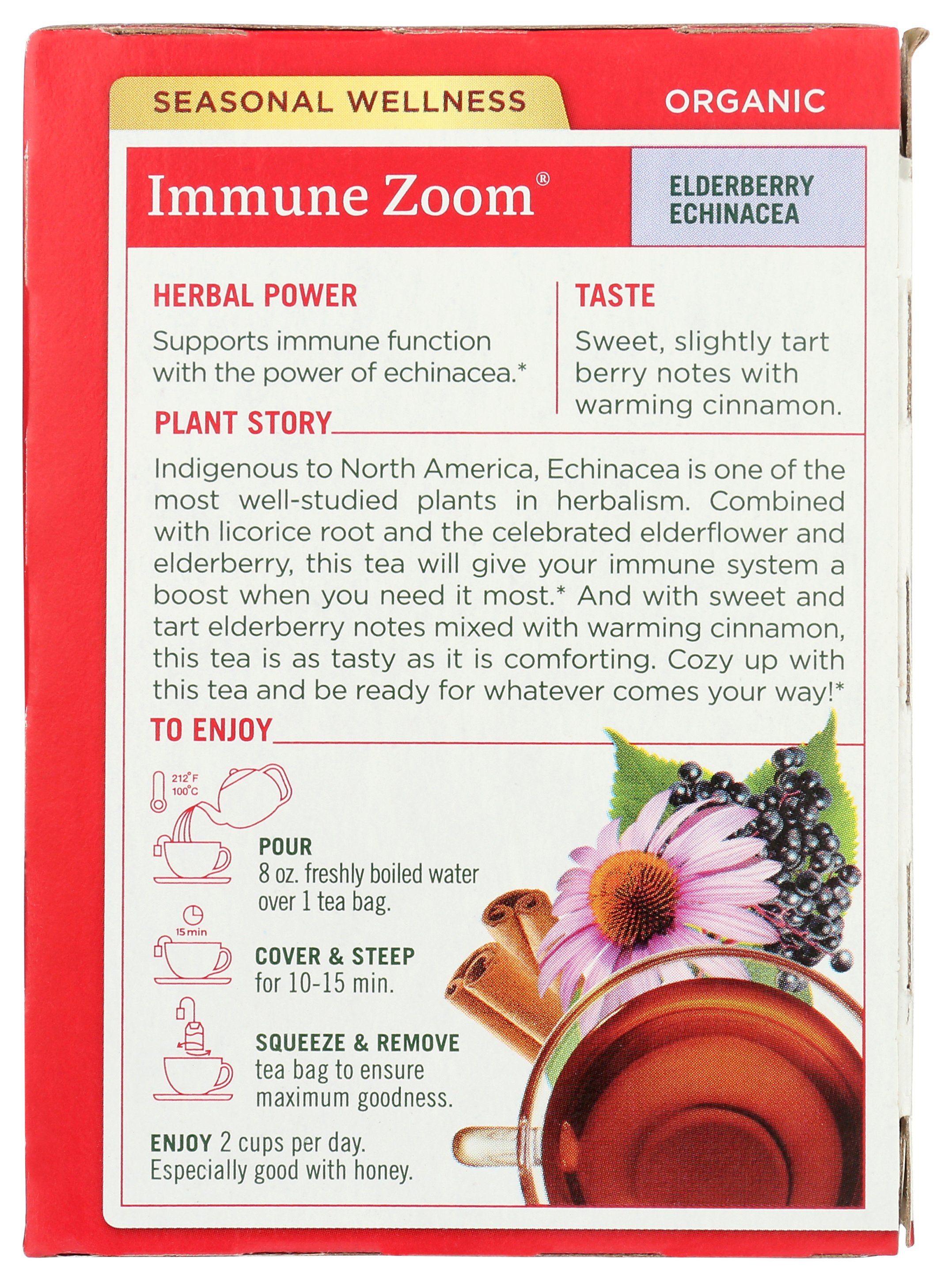 TRADITIONAL MEDICINALS TEA IMMUNE ZOOM ELDRBR - Case of 6