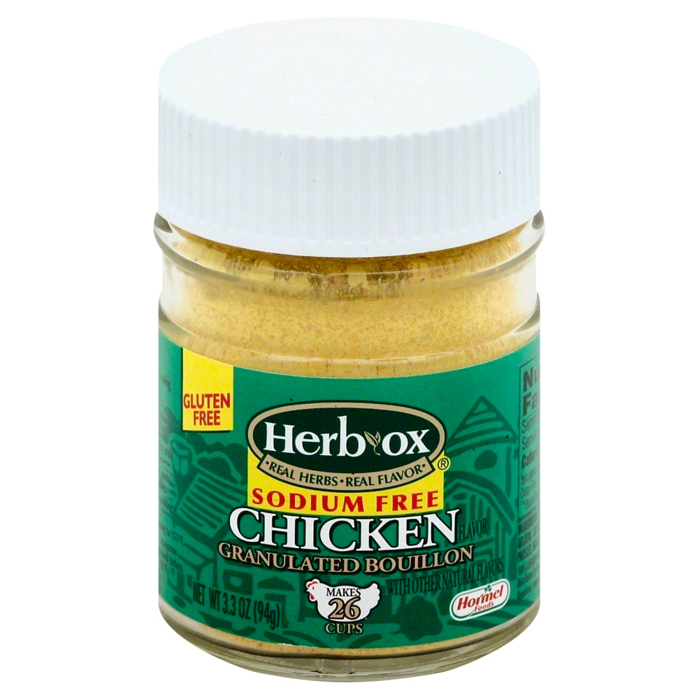 Herb Ox Bouillon Chicken Granulated Sodium Free  - Case of 12 - 3.3 oz