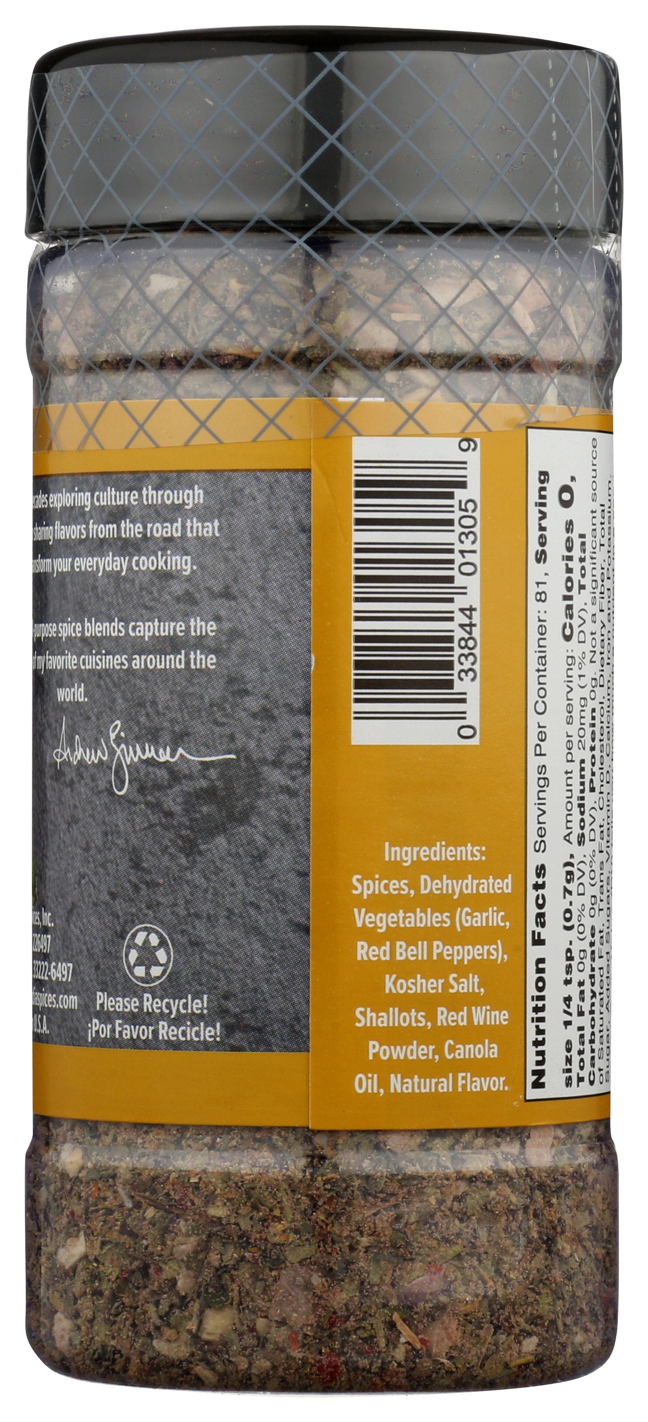 ANDREW ZIMMERN SEASONING TUSCAN SUN - Case of 6