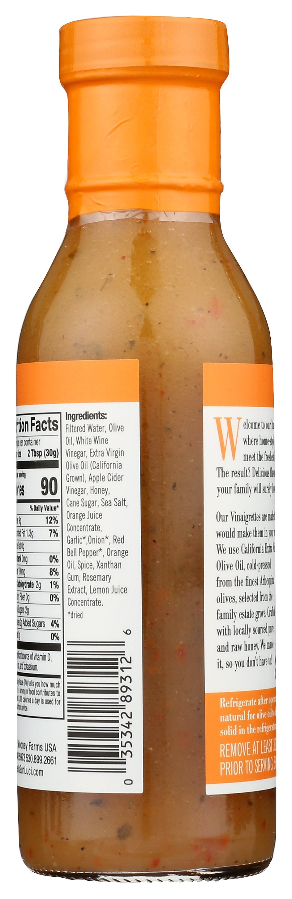 BELLA SUN LUCI VINAIGRETTE CALIFORNIA - Case of 6