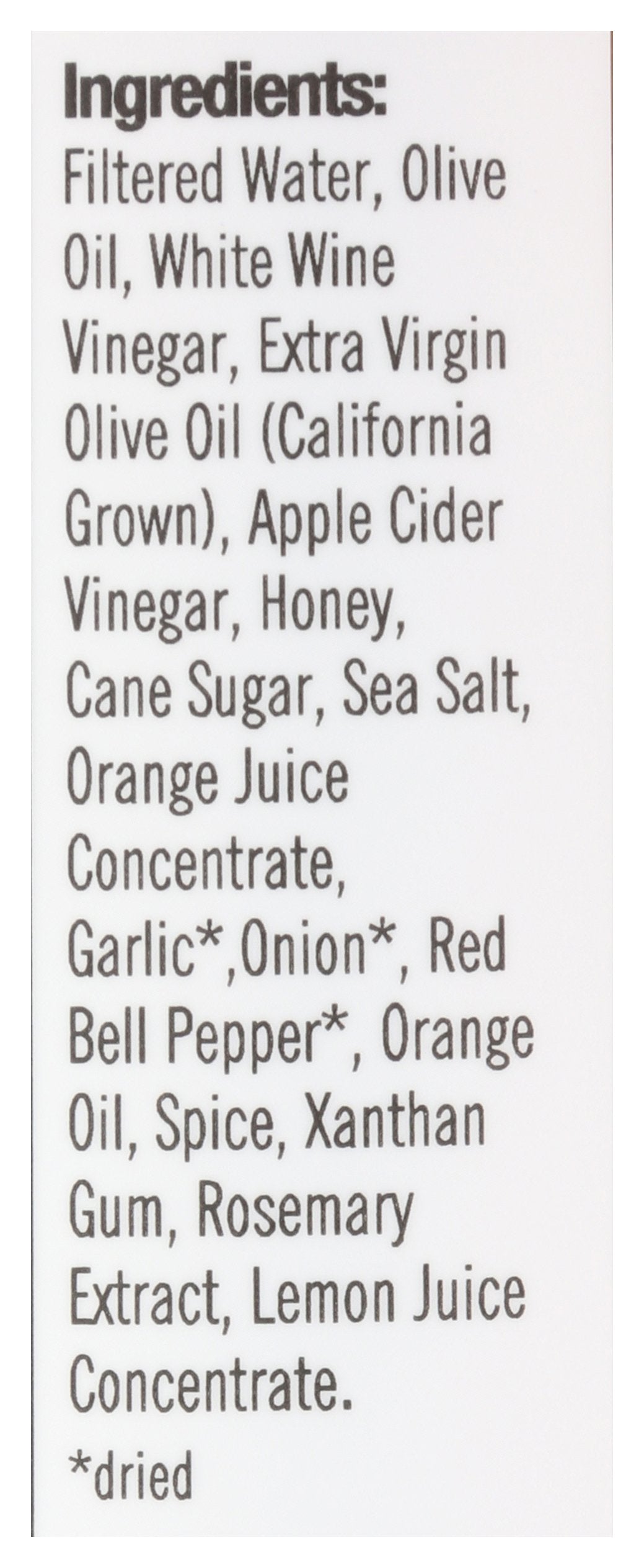 BELLA SUN LUCI VINAIGRETTE CALIFORNIA - Case of 6