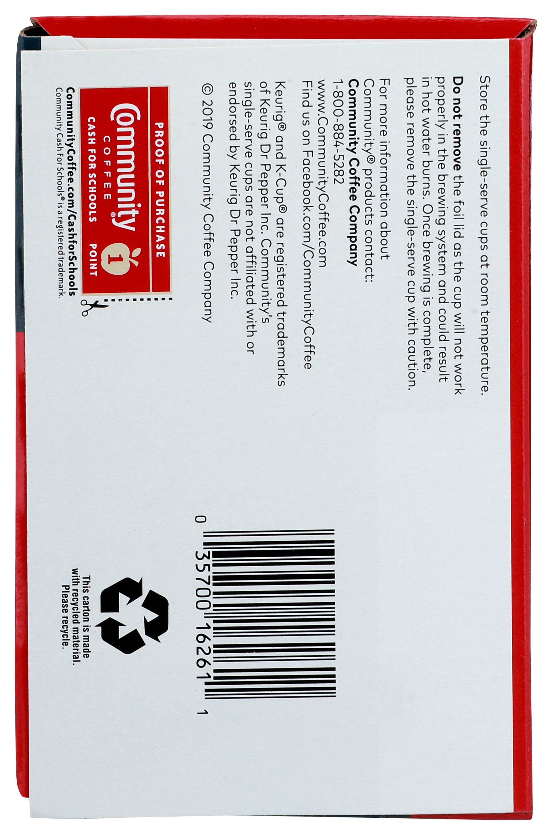 COMMUNITY COFFEE COFFEE SNGLSRV DRK ROAST - Case of 6