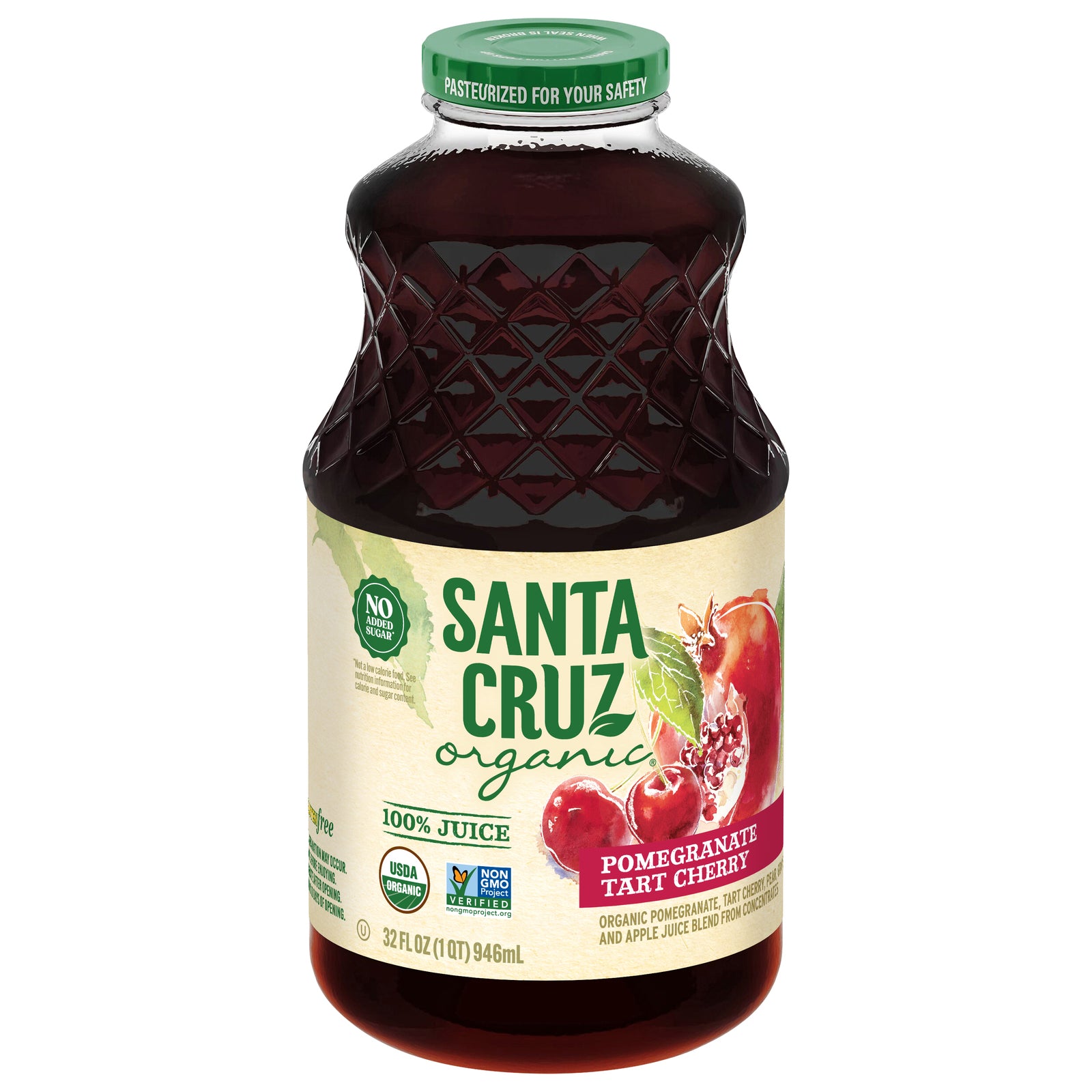 Santa Cruz Organic - Juice Og2 Pom Tart Cherry - CS of 6-32 OZ