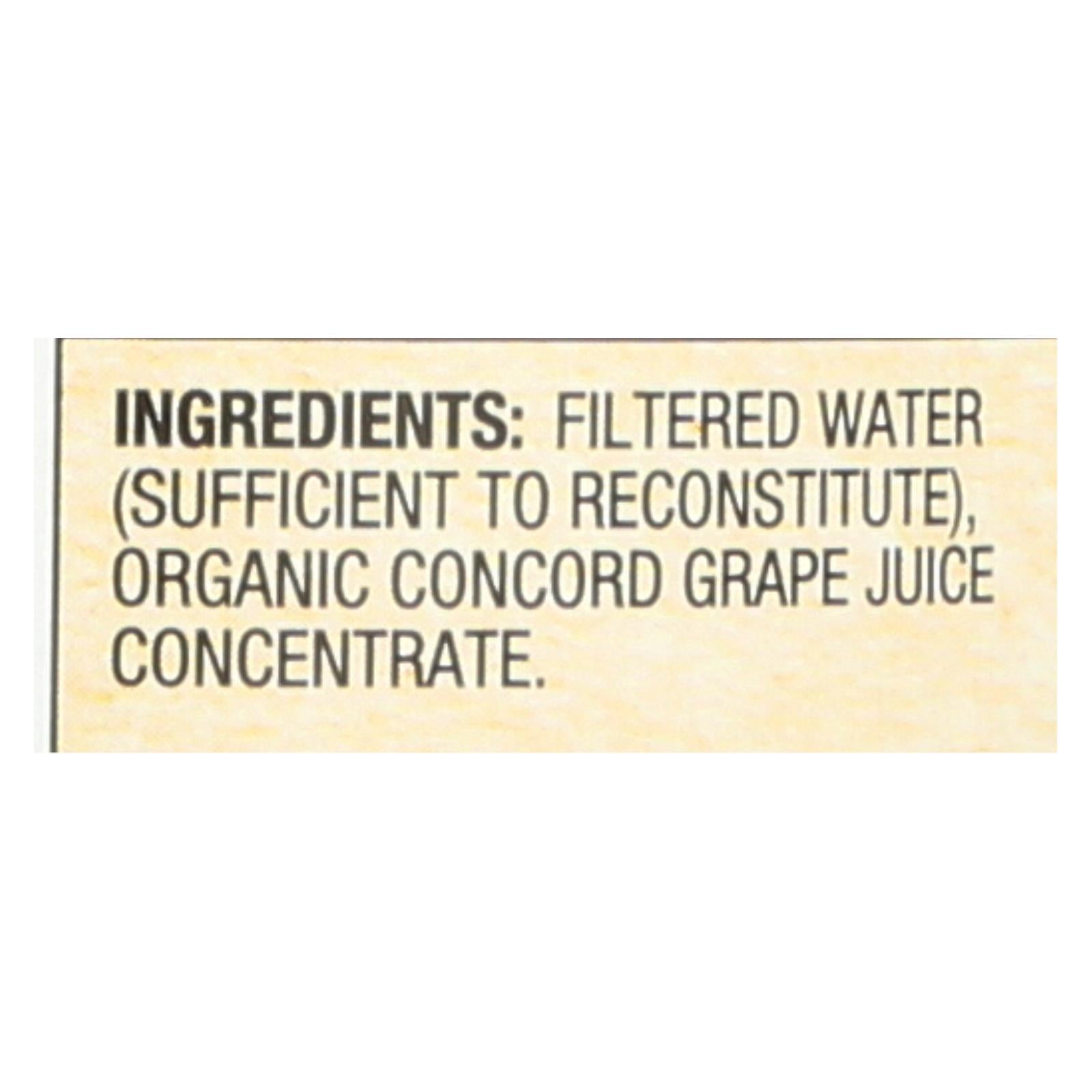Santa Cruz Organic Concord Grape Juice  - Case of 6 - 32 FZ