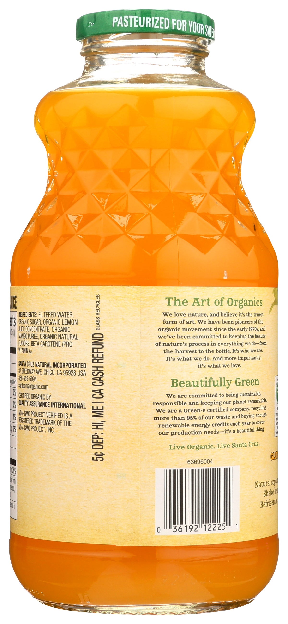 SANTA CRUZ JUICE MANGO LEMONADE - Case of 12
