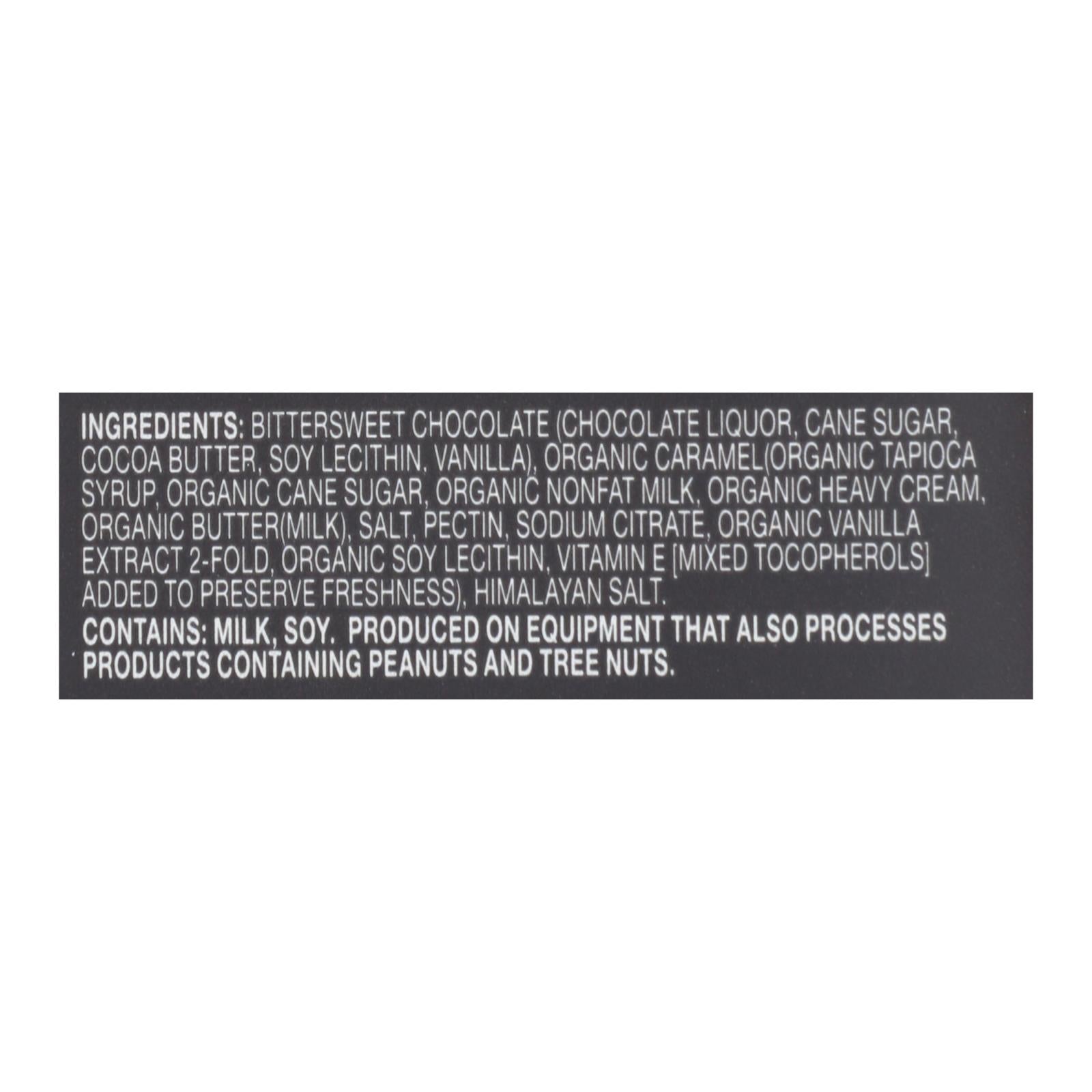 Endangered Species Chocolate Bar - Dark Chocolate - Caramel - Sea Salt - 3 oz - Case of 12