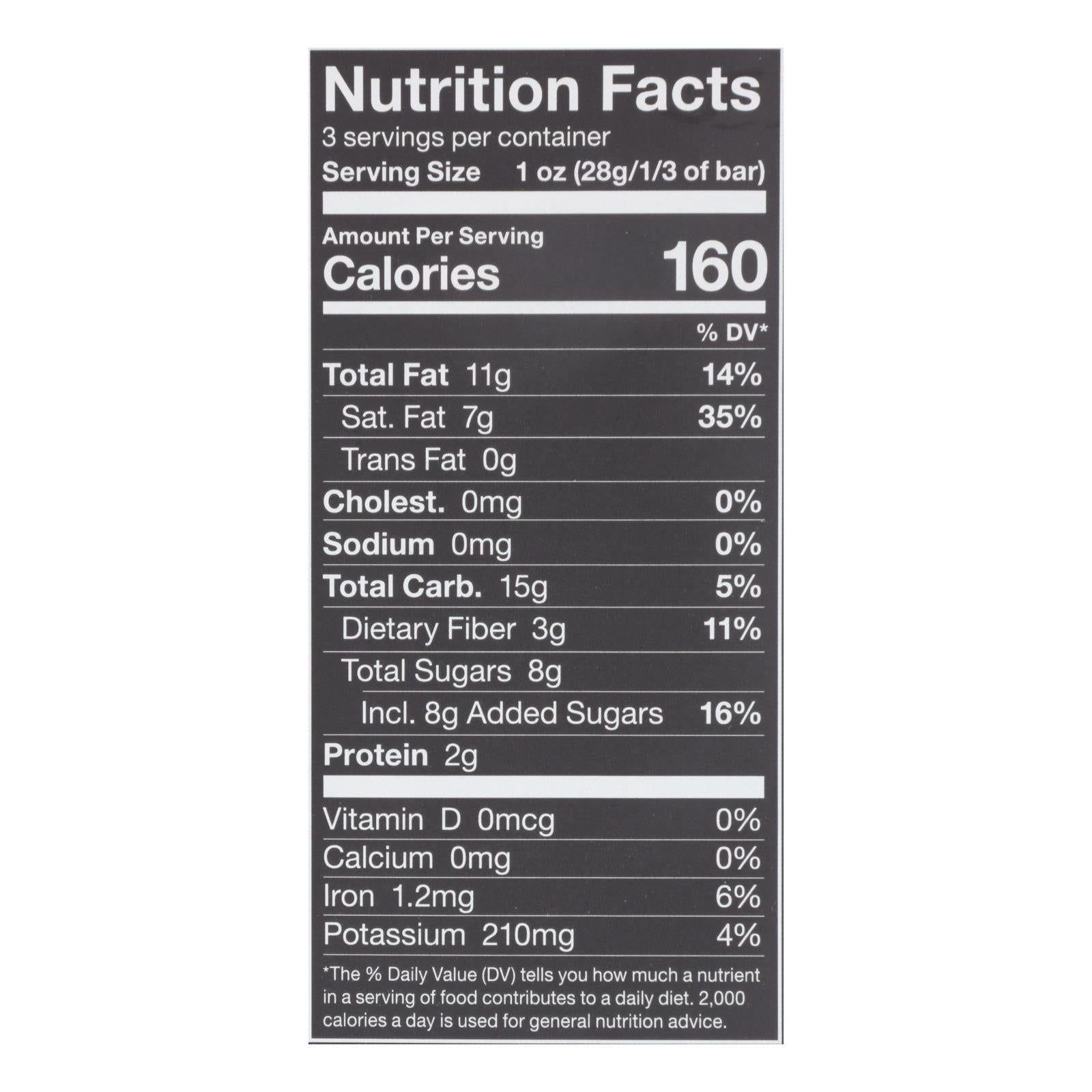 Endangered Species Natural Chocolate Bars - Dark Chocolate - 72 Percent Cocoa - Espresso Beans - 3 oz Bars - Case of 12