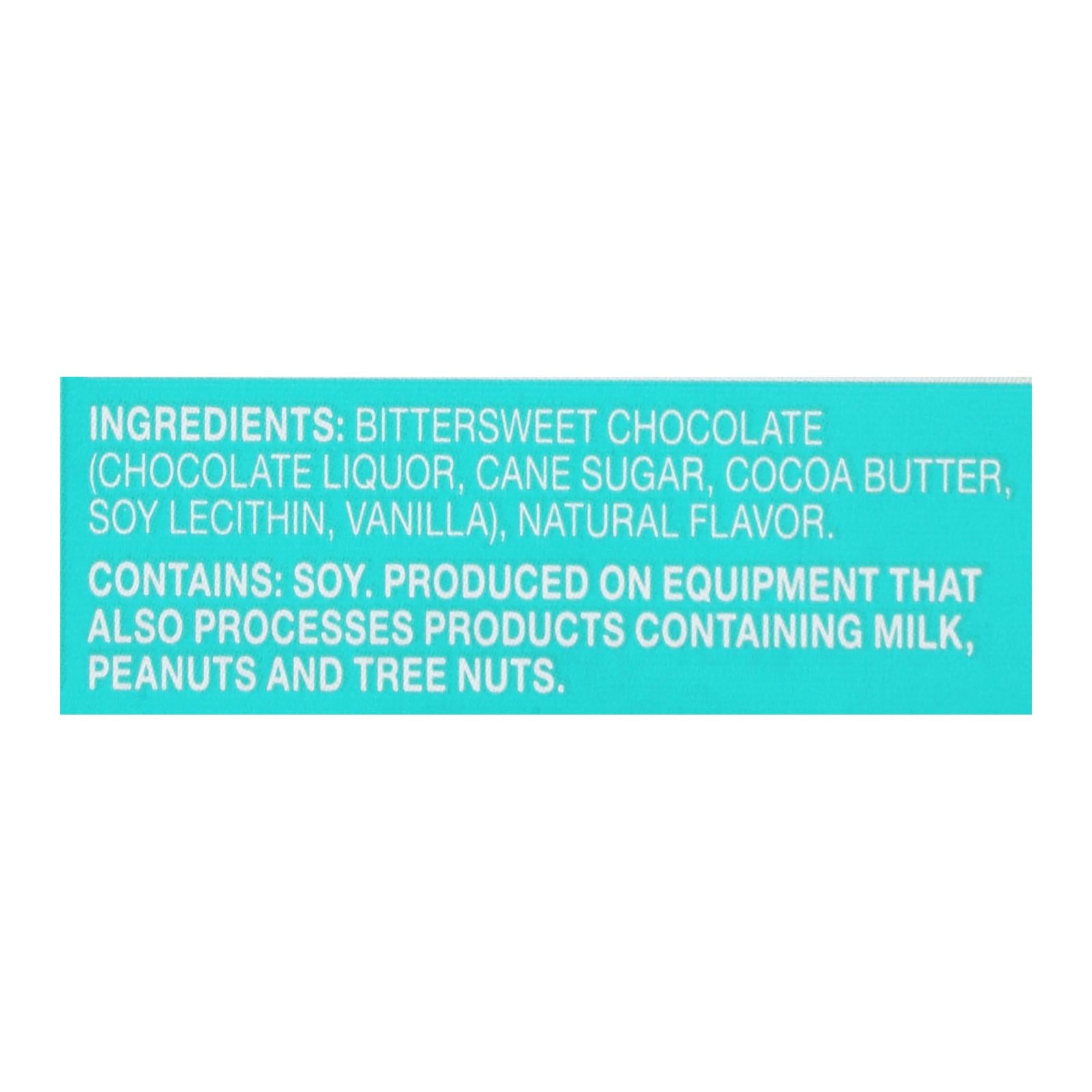 Endangered Species Natural Chocolate Bars - Dark Chocolate - 72 Percent Cocoa - Forest Mint - 3 oz Bars - Case of 12