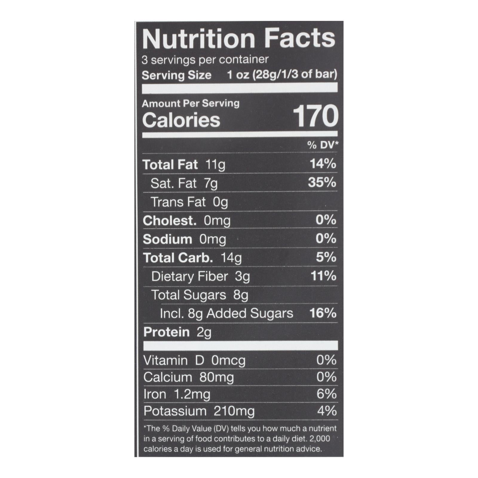 Endangered Species Natural Chocolate Bars - Dark Chocolate - 72 Percent Cocoa - 3 oz Bars - Case of 12