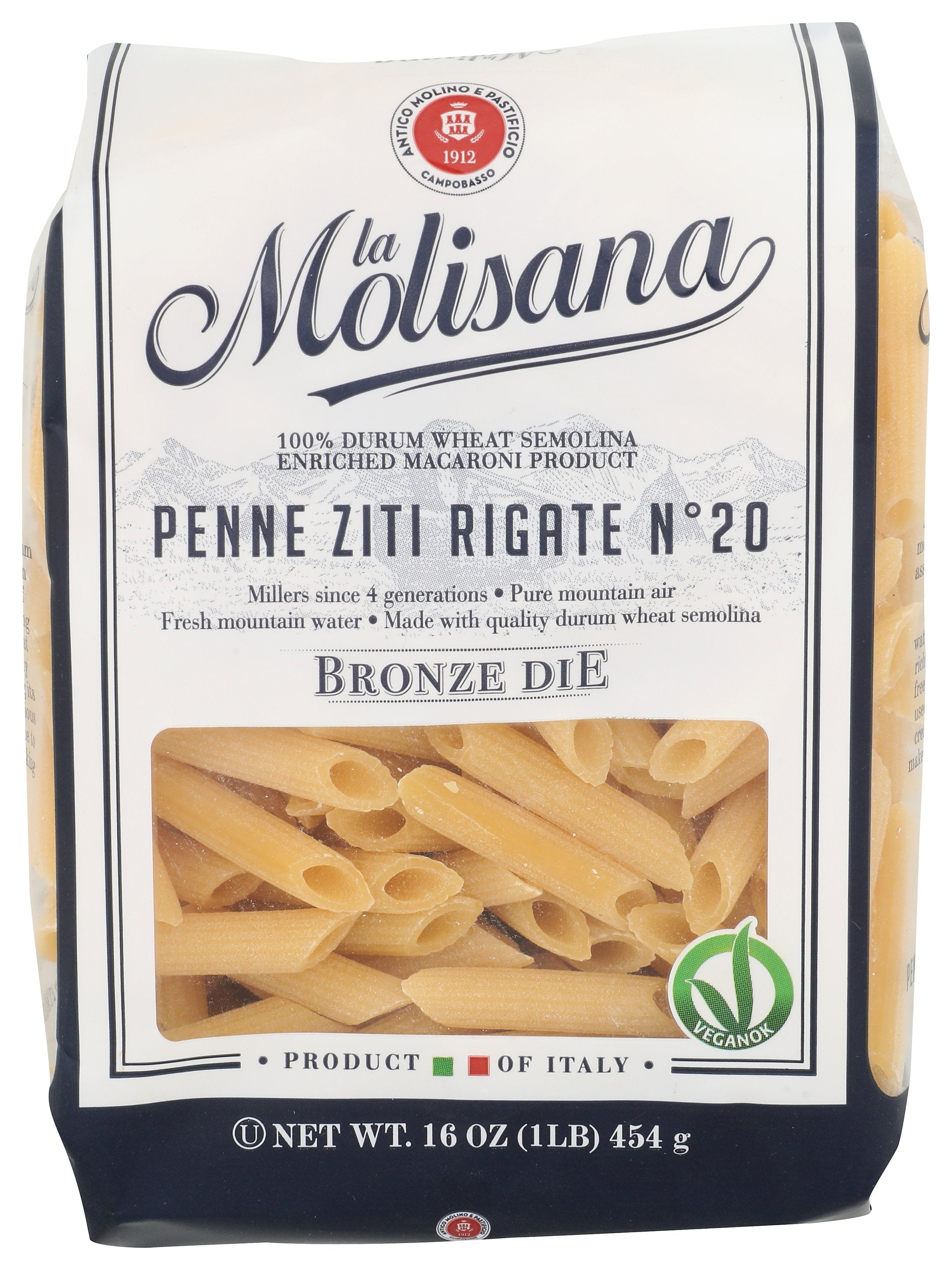 LA MOLISANA PASTA PENNE ZITI RIGATE - Case of 12