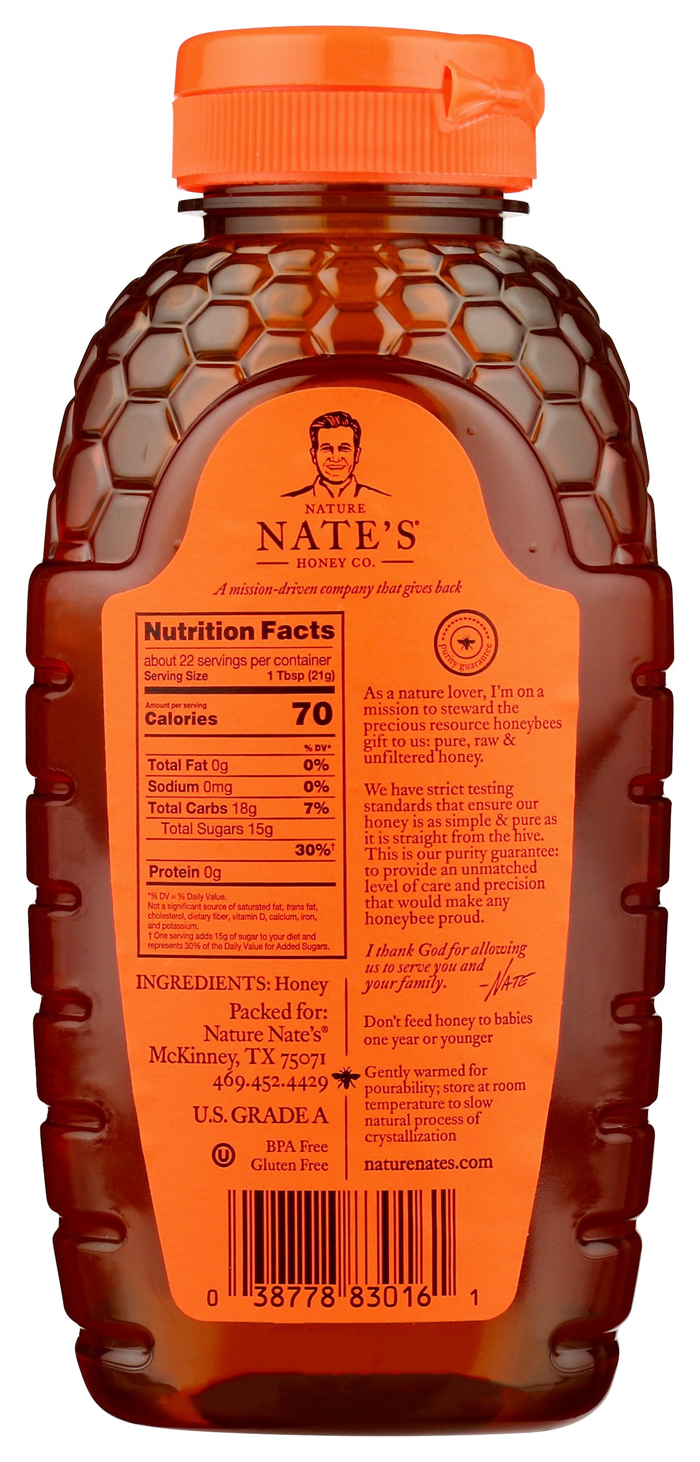 NATURE NATES HONEY 100% RAW UNFLTRD [Nature Nates Classic 616Oz - 16 OZ]