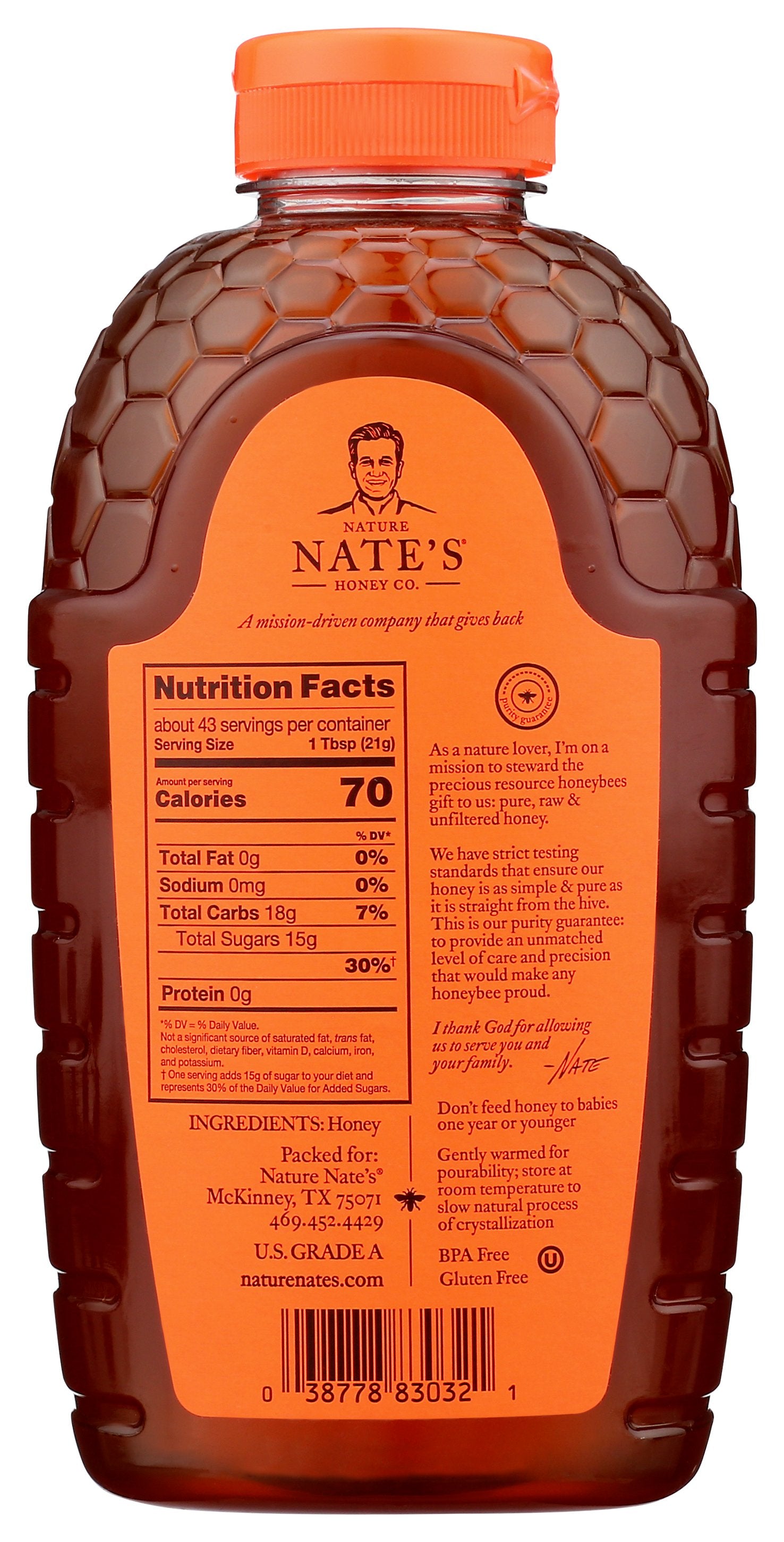 NATURE NATES HONEY 100% RAW UNFLTRD [Nature Nates Classic 632Oz - 32 OZ]