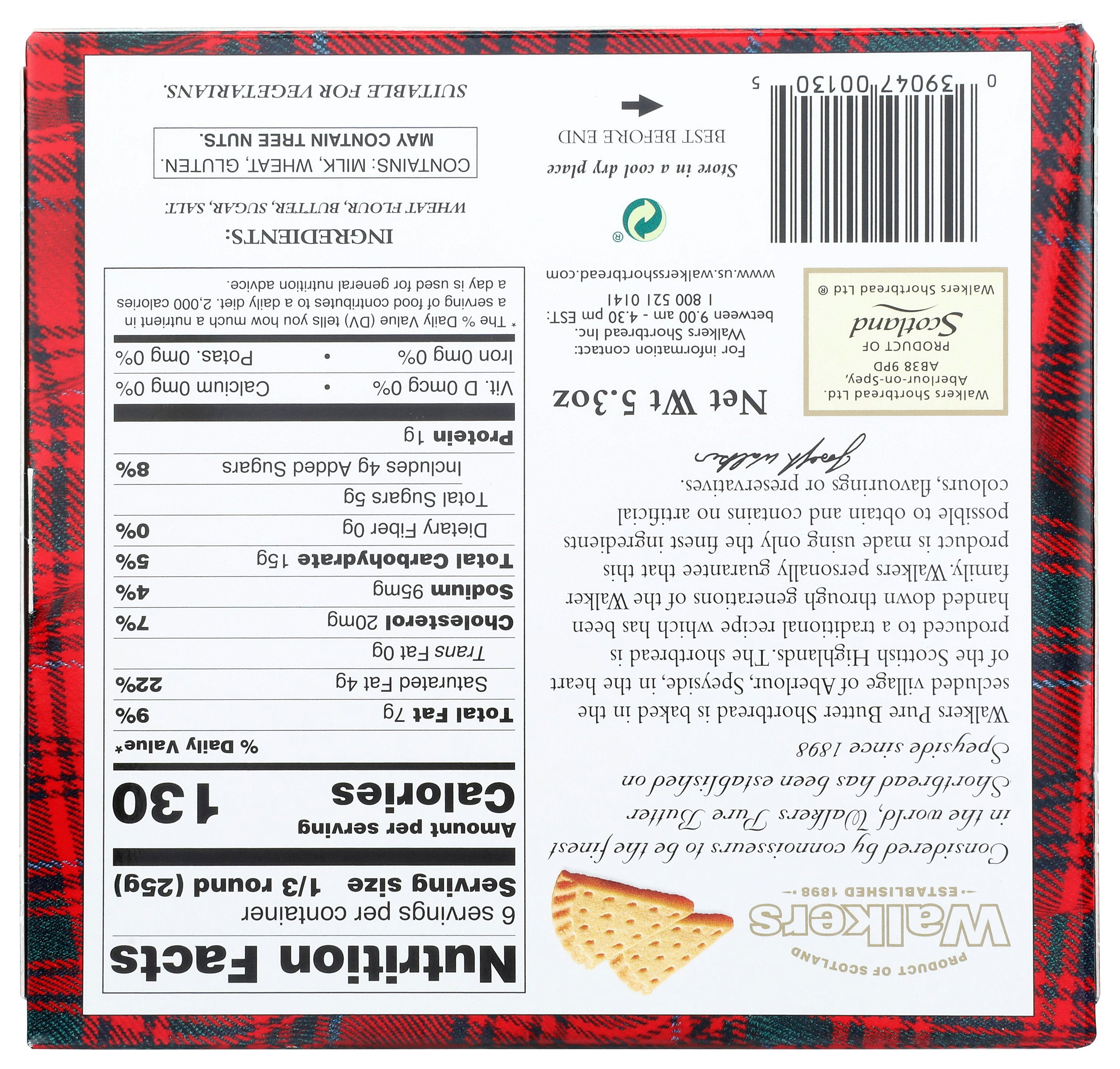 WALKERS SHORTBREAD PETTICOAT TAILS - Case of 6