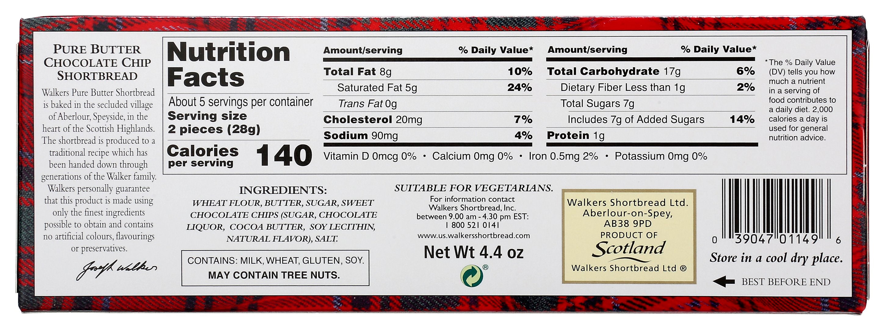 WALKERS SHORTBREAD CHCCHP - Case of 12