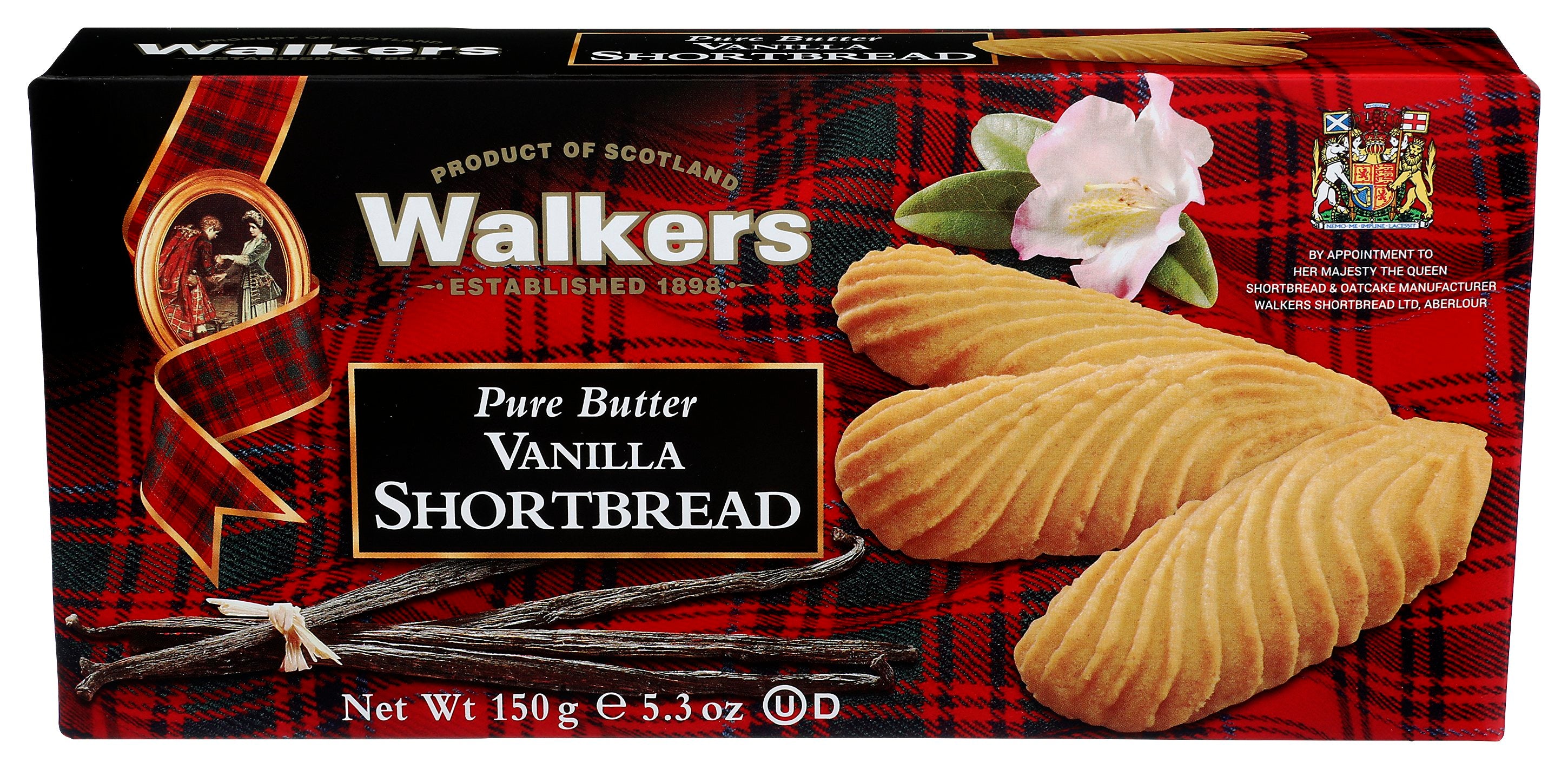 WALKERS SHORTBREAD VANILLA - Case of 12