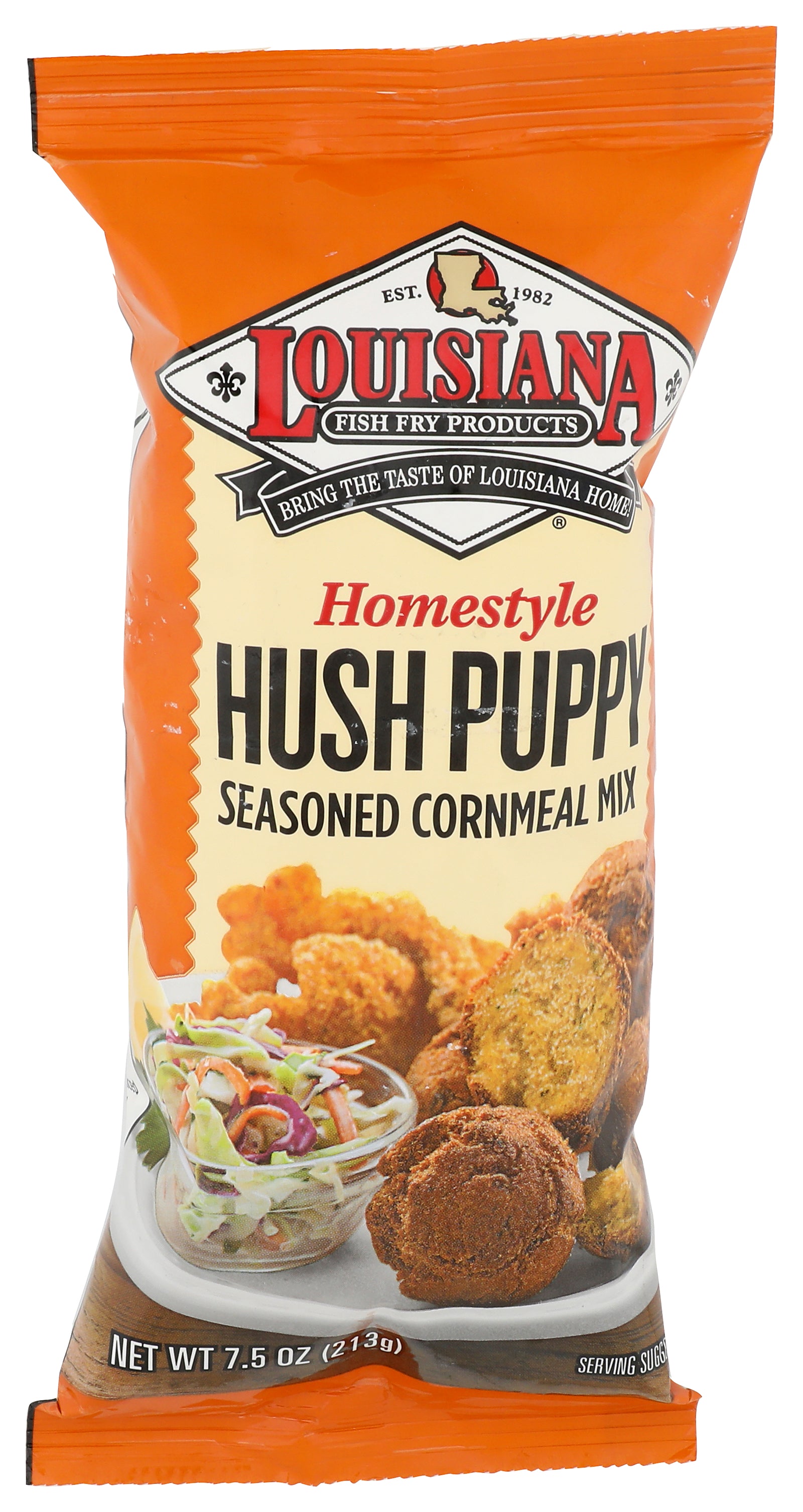 Louisiana Fish Fry Hush Puppy Corneal Mix - Case of 12 - 7.5 oz