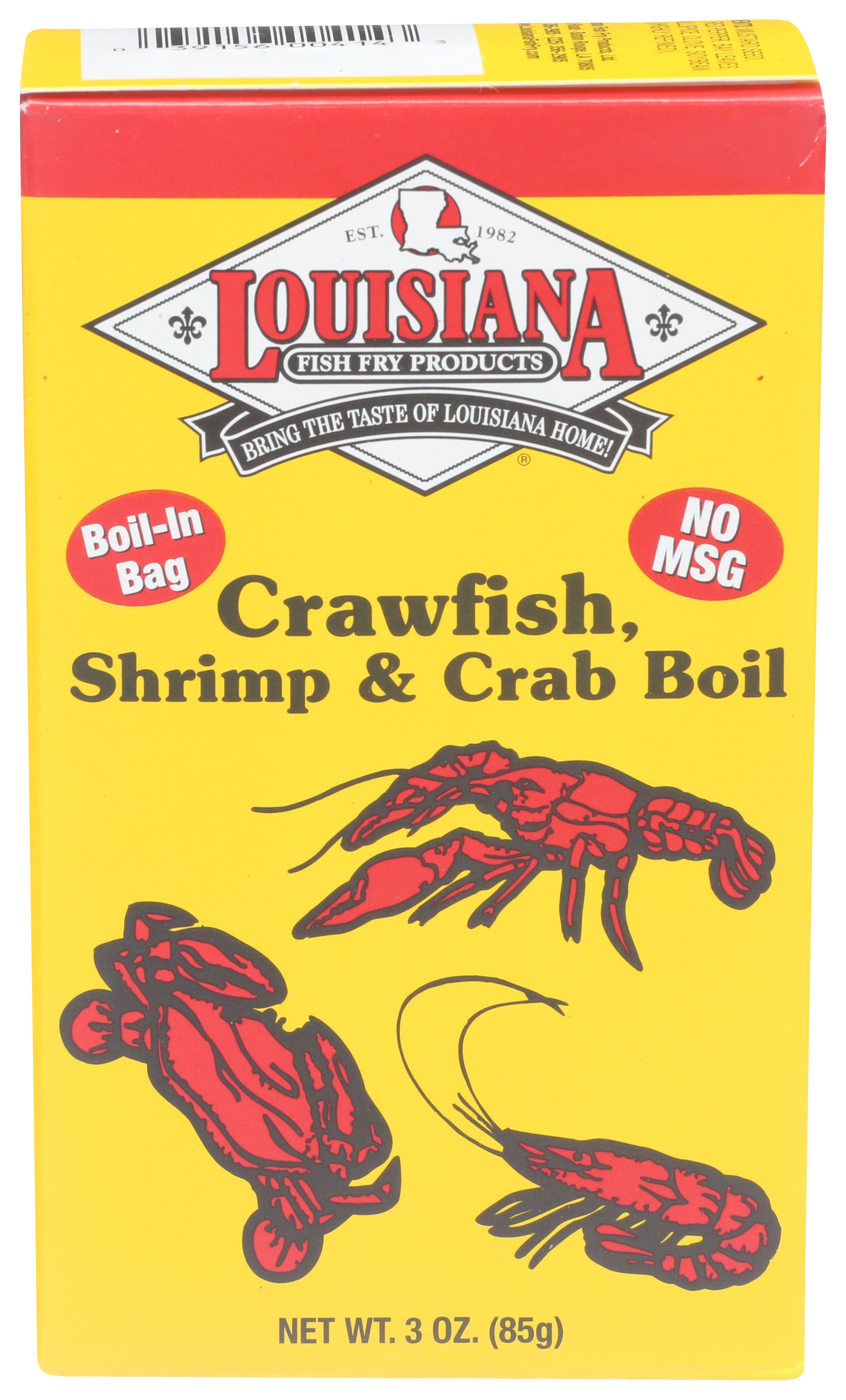 Louisiana Fish Fry Boil Crab Seed Bag - Pack of 12 - 3  OZ