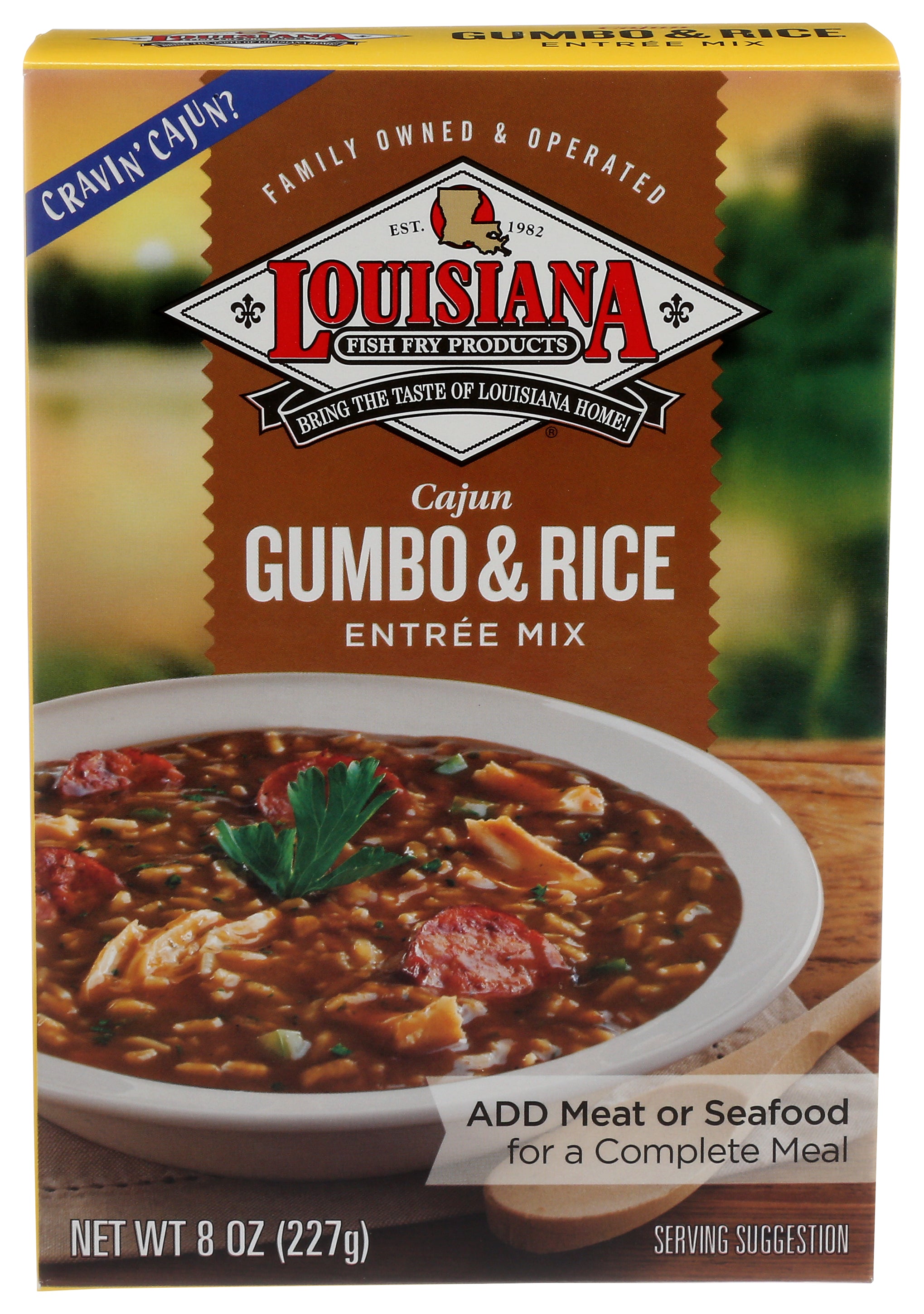 Louisiana Fish Fry Mix Gumbo & Rice - Count of 6 - 8oz
