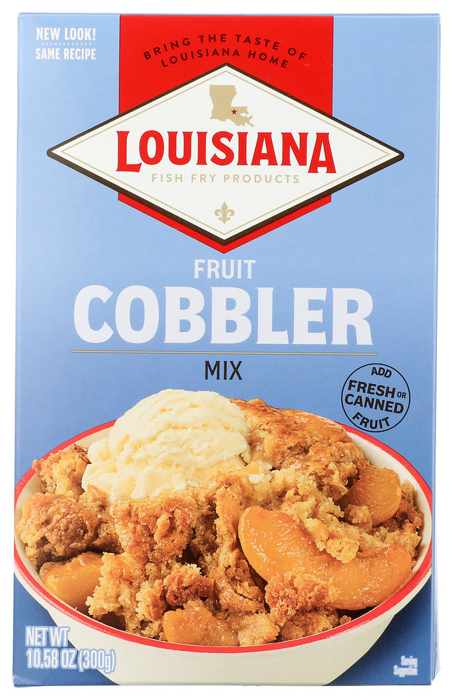Louisiana Fish Fry Mix Cobbler - Case of 6 - 10.58 oz