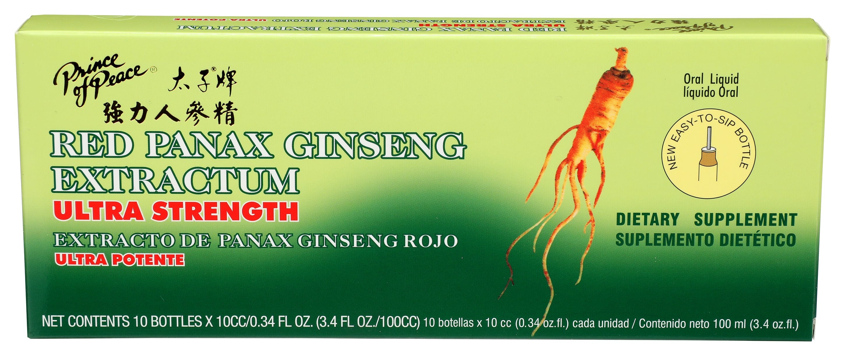 PRINCE OF PEACE GINSENG PANAX RED EXTRACTUM - Case of 3