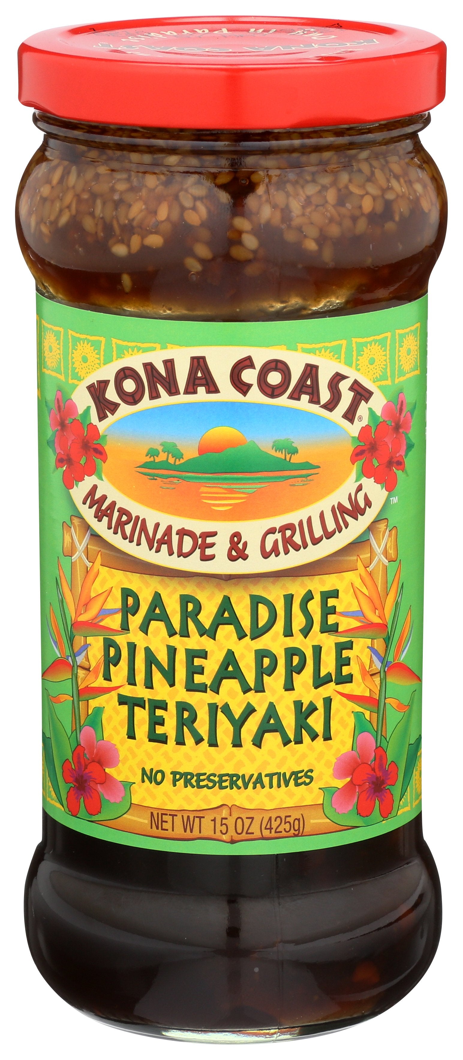 KONA COAST SAUCE TERIYAKI PARDSE PNAPPLE - Case of 6