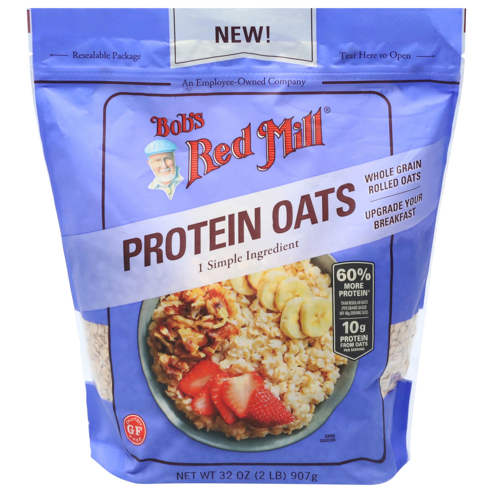 Bob's Red Mill - Oats Protein Gf Rolled - CS of 4-32 OZ