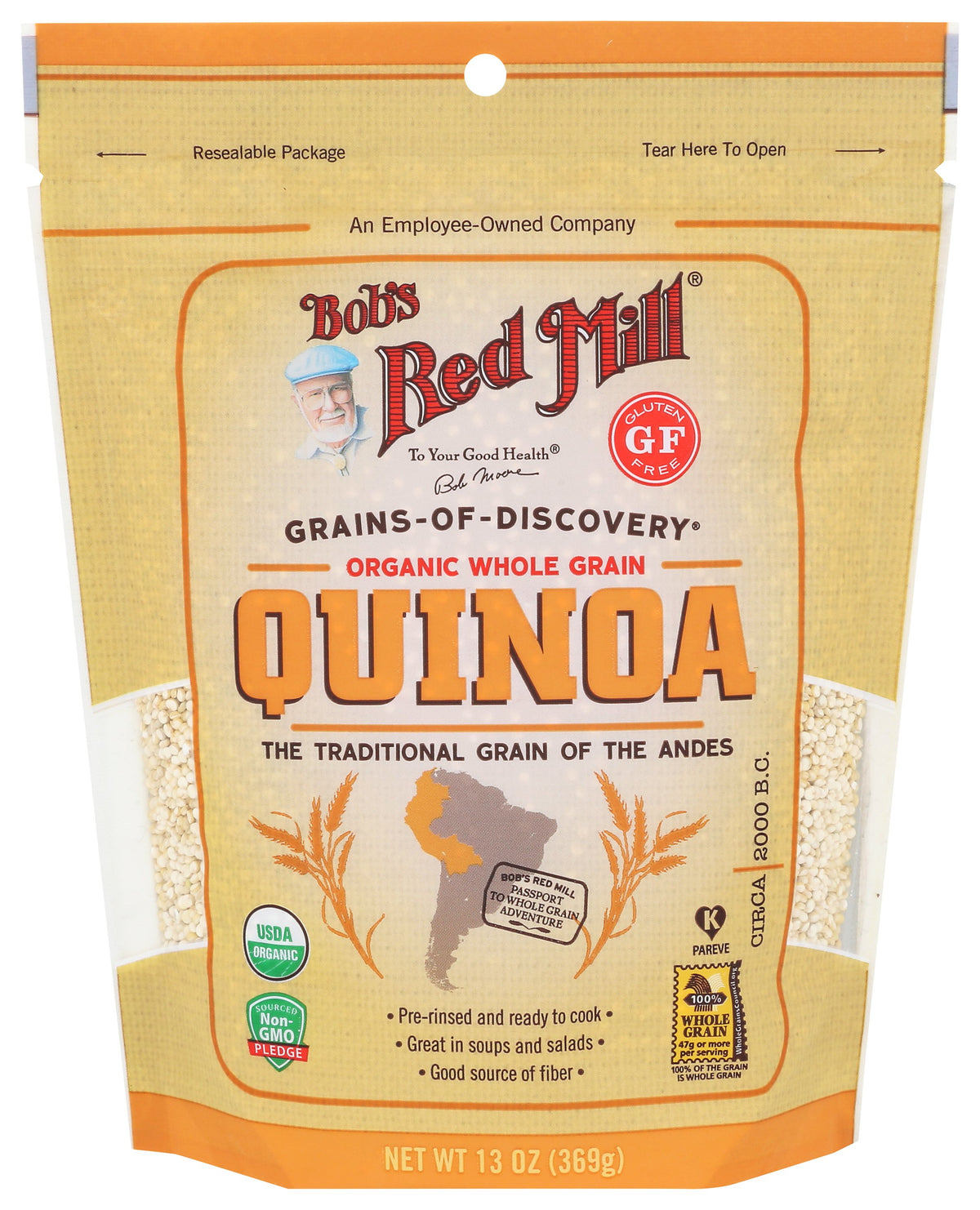 BOBS RED MILL QUINOA WHITE ORGANIC - Case of 5