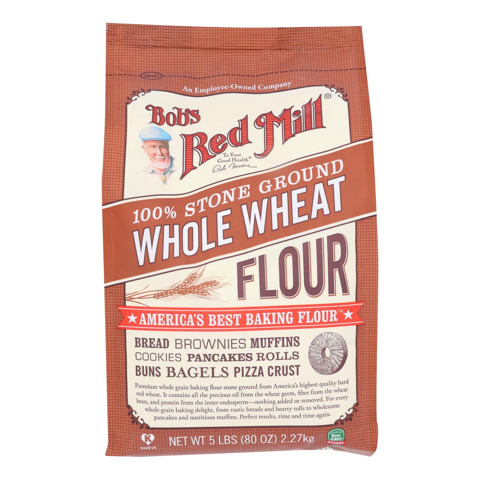 Bob's Red Mill - Flour Whole Wheat - CS of 8-5 LB