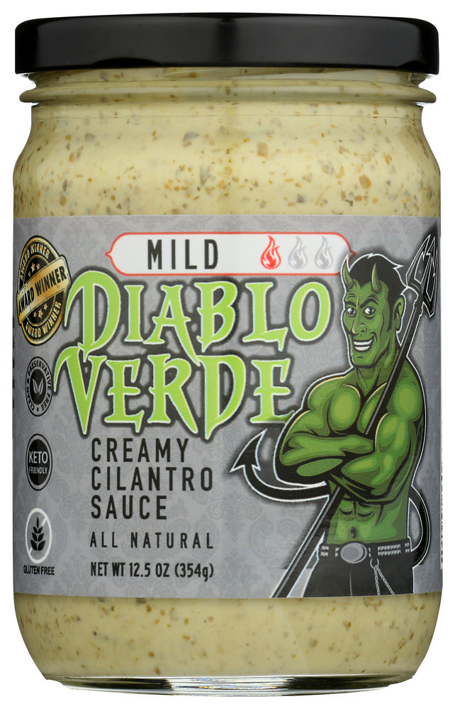 Diablo Verde Sauce Cilantro Mild - Pack of 6 - 12.5 oz