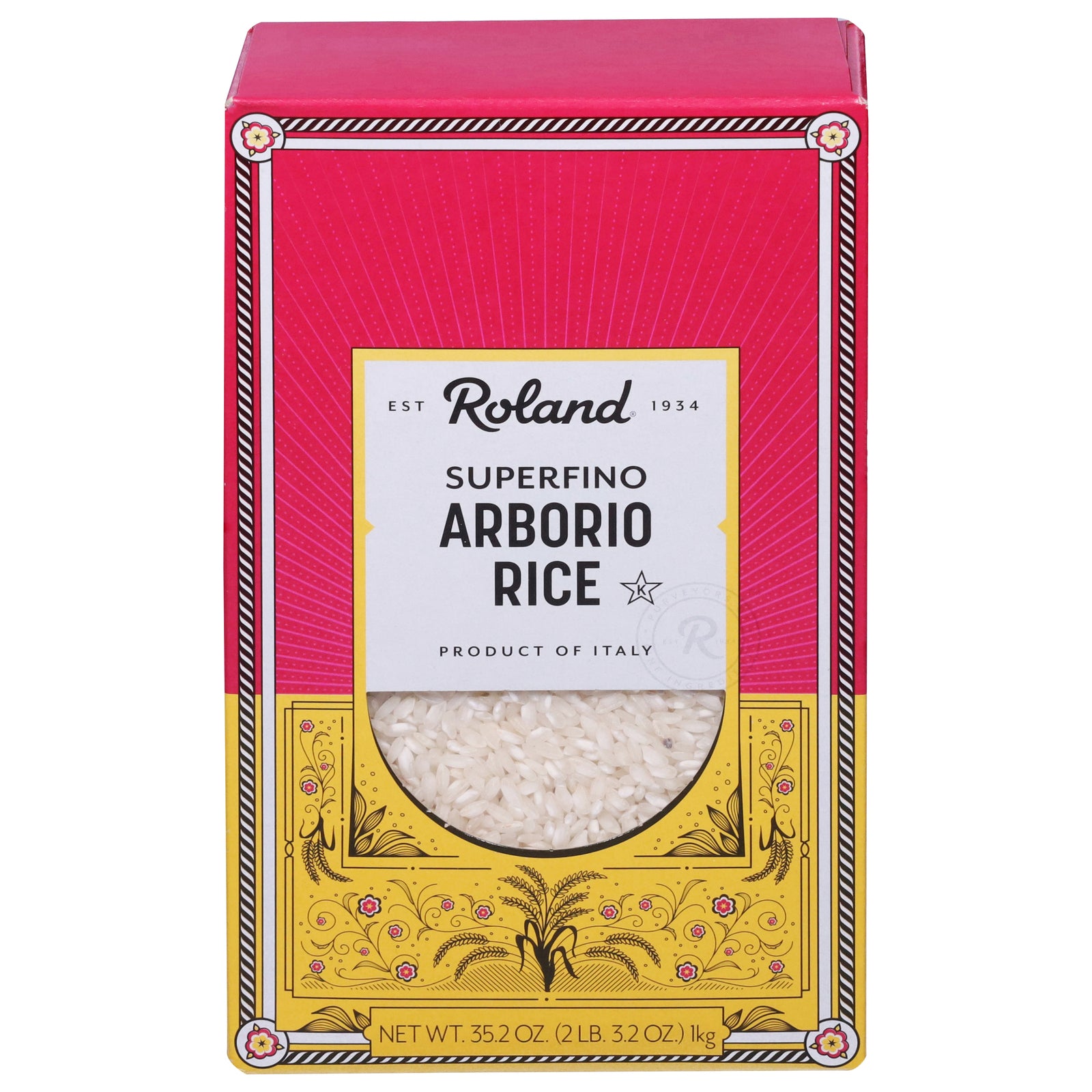 Roland Products - Rice Superfino Arborio - CS of 10-35.2 OZ