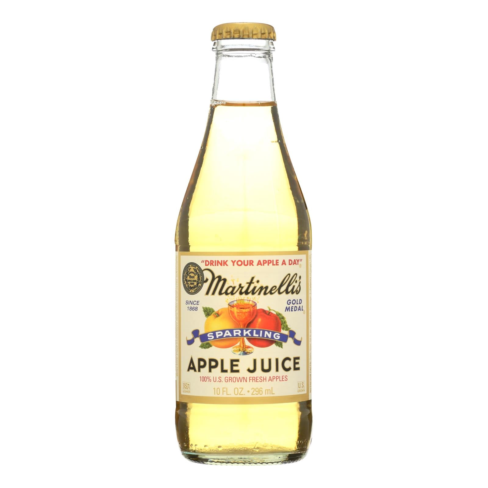 Martinelli’S Sparkling Apple Juice  - Case of 12 - 10 FZ