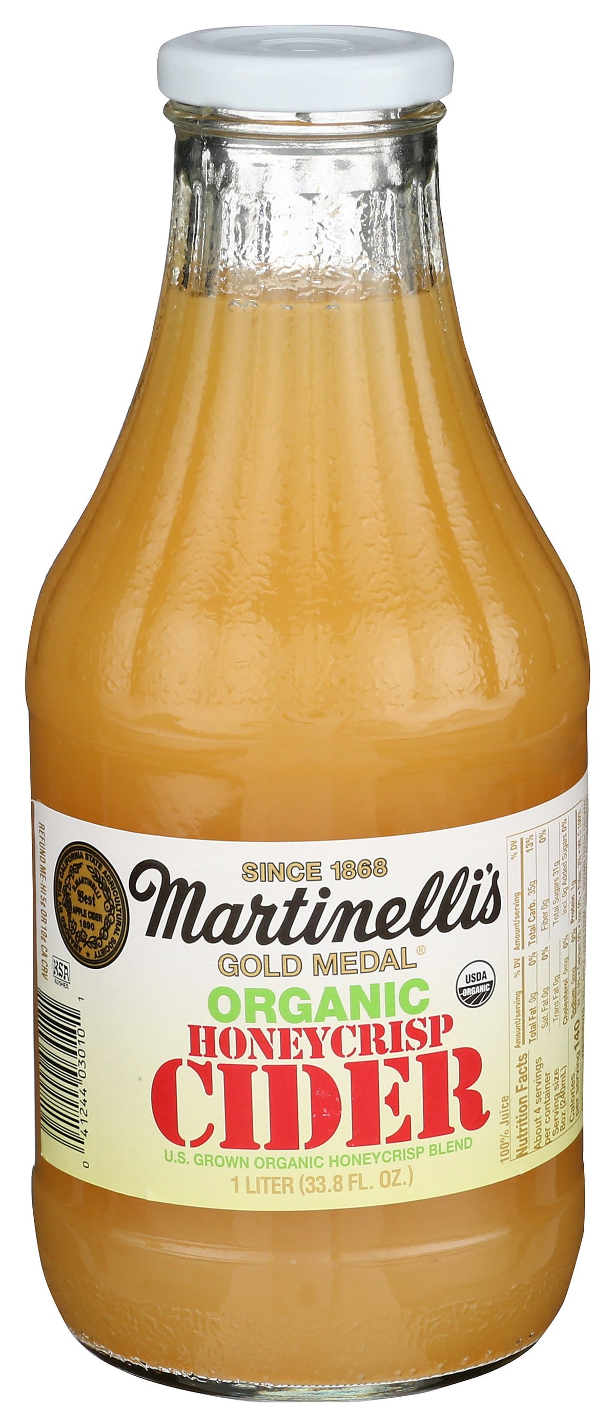 MARTINELLI CIDER HONEYCRISP ORGANIC - Case of 6