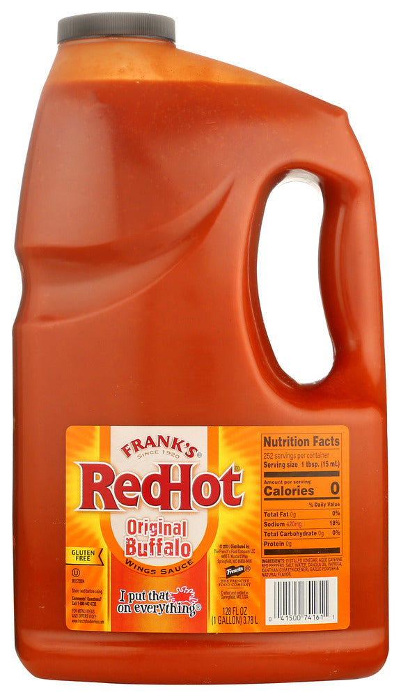 Frank's RedHot Original Buffalo Wings Sauce - 1 gal (Case of 4)