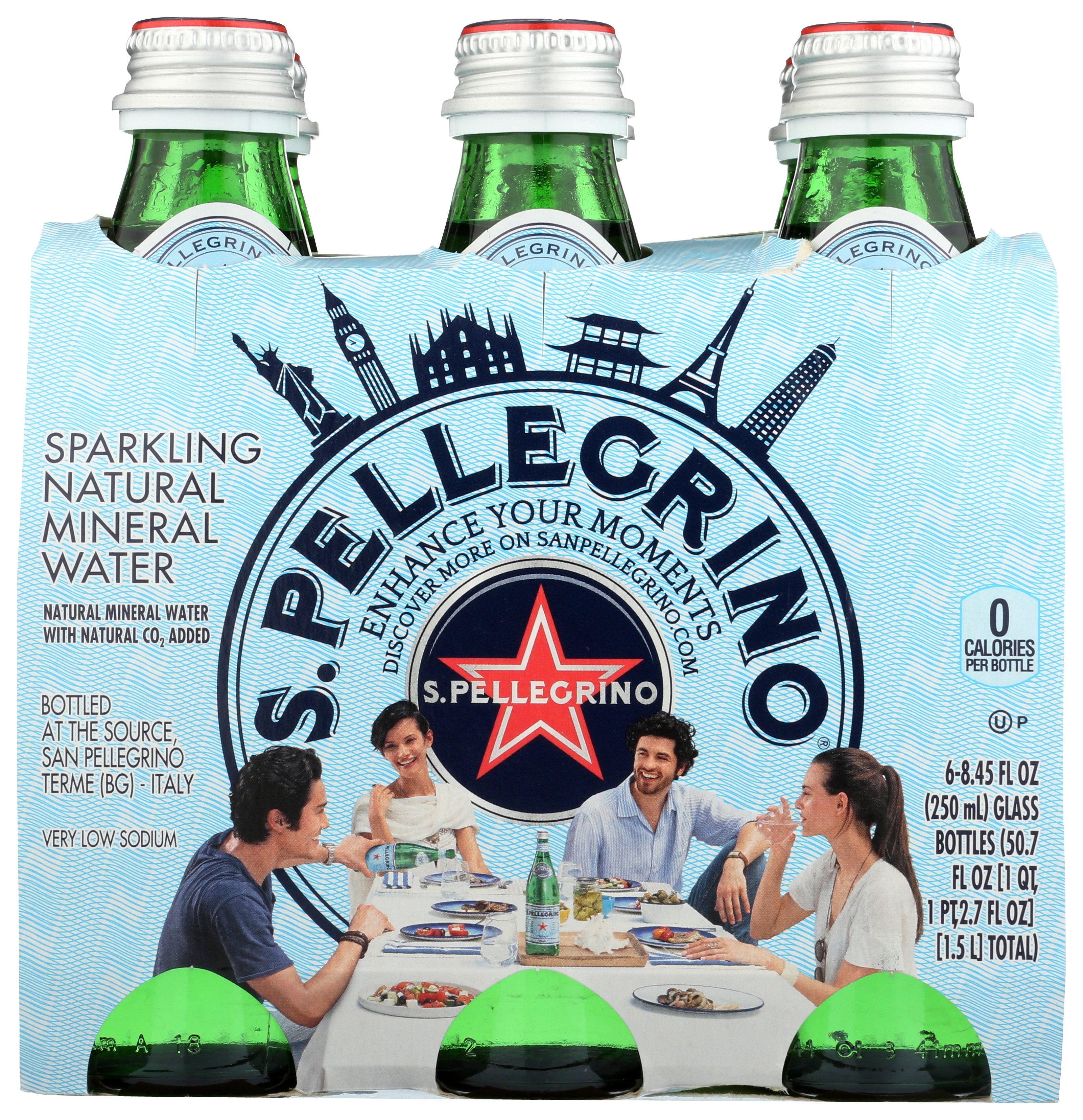 SAN PELLEGRINO WATER SPRKL MINERAL 6X250ML - Case of 4