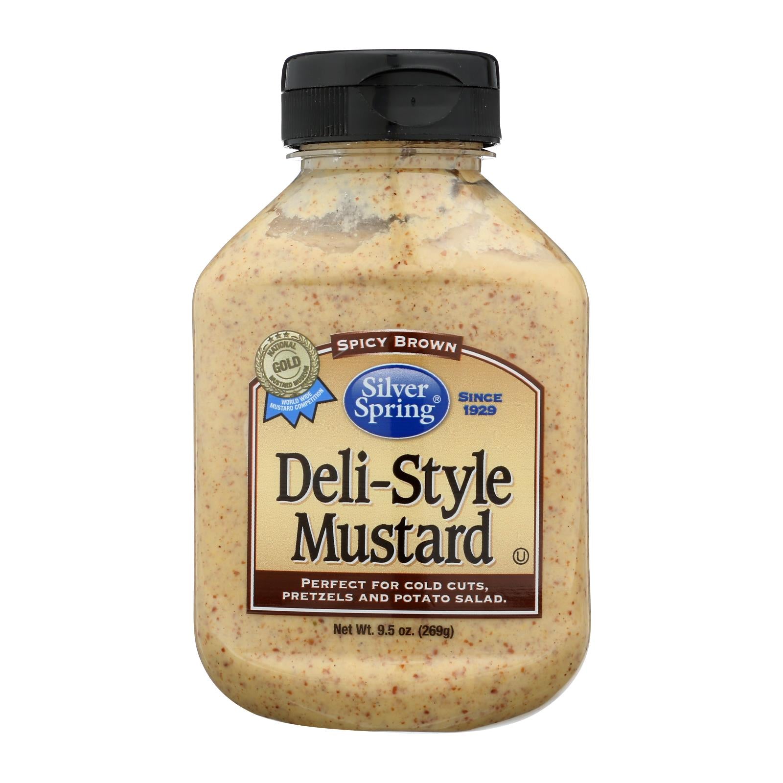 Silver Spring Mustard - Deli Style - Squeeze - Case of 9 - 9.5 oz