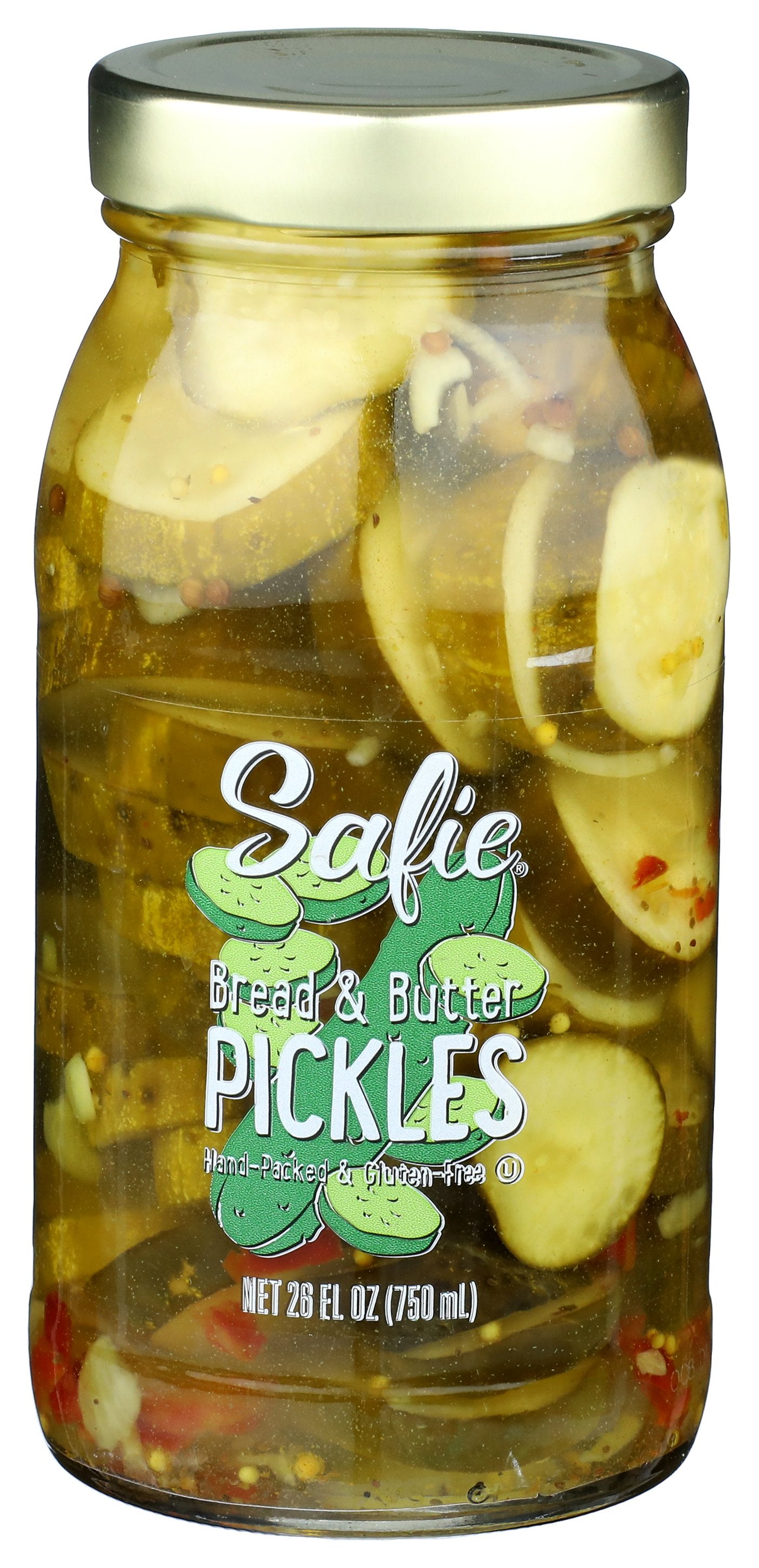 SAFIE PICKLES BREAD AND BUTTER - Case of 6