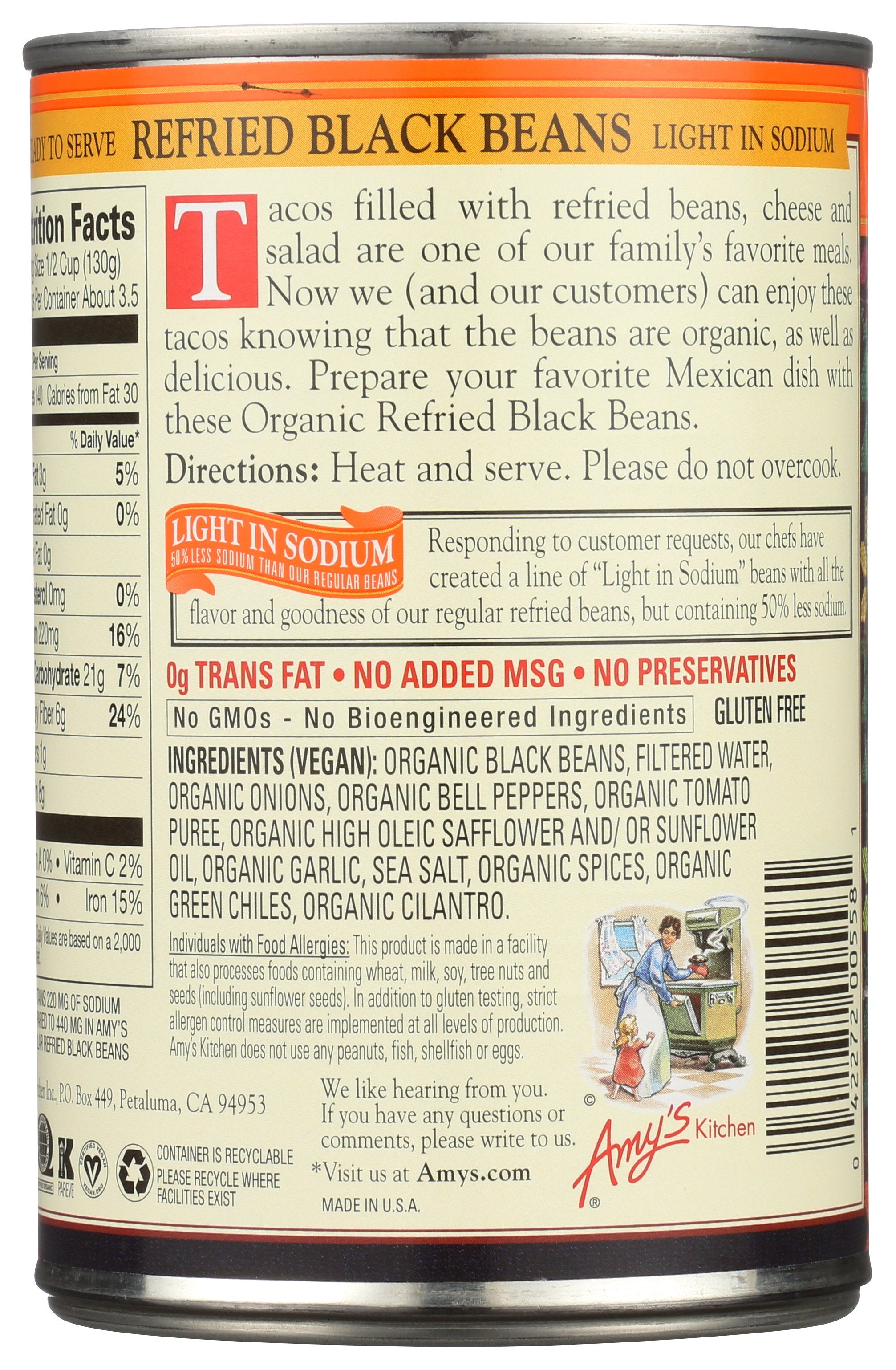 AMYS BEAN REFRIED LS BLACK