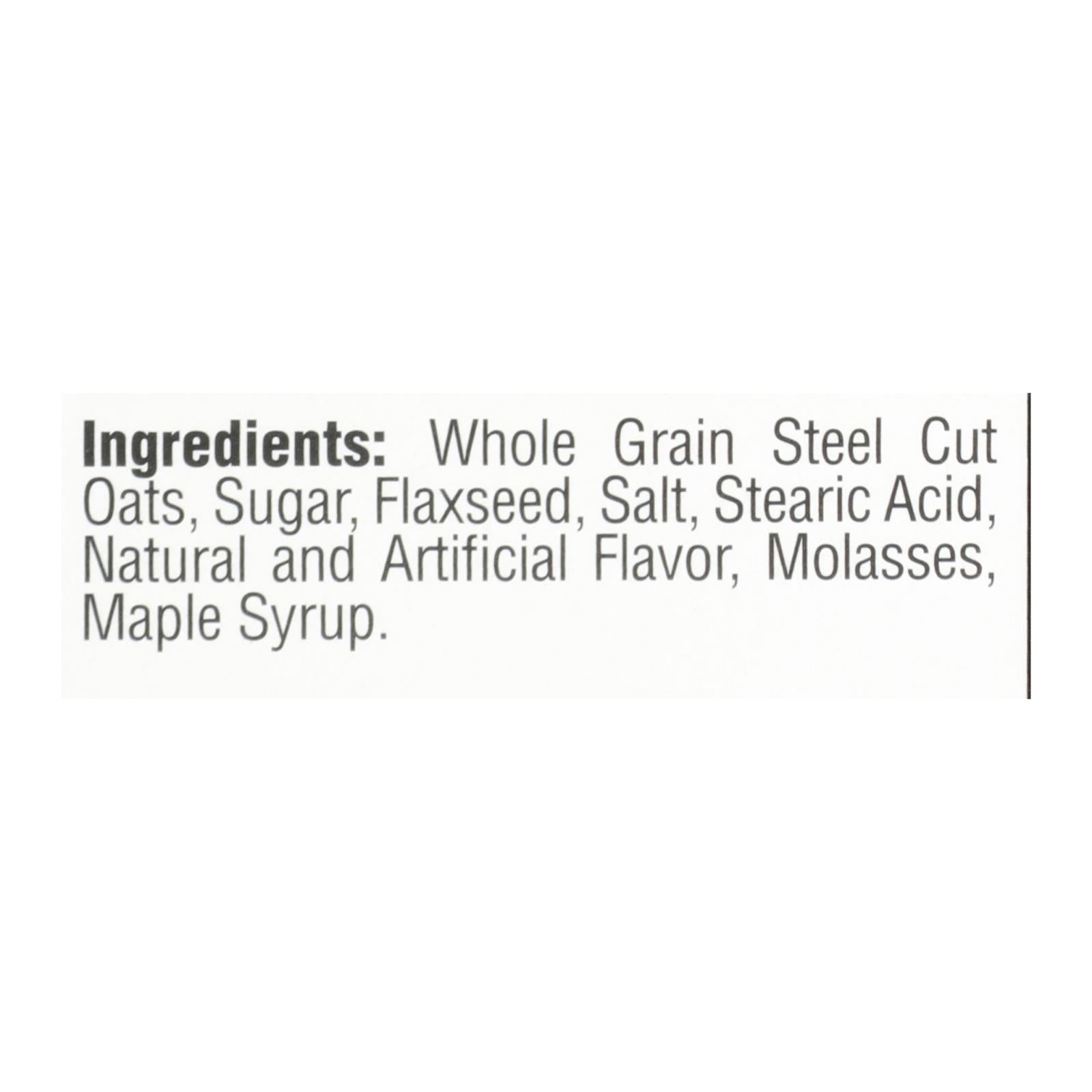 Better Oats Steel Cut Maple & Brown Sugar Instant Oatmeal With Flax Seeds  - Case of 6 - 15.1 OZ