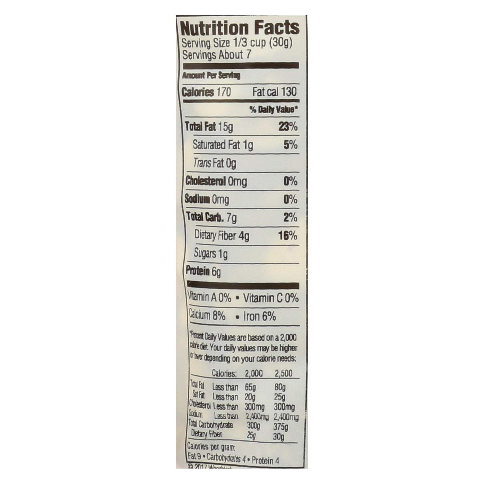 Woodstock Non-GMO Unsalted Almonds, 8-Pack, 7.5 Oz Each