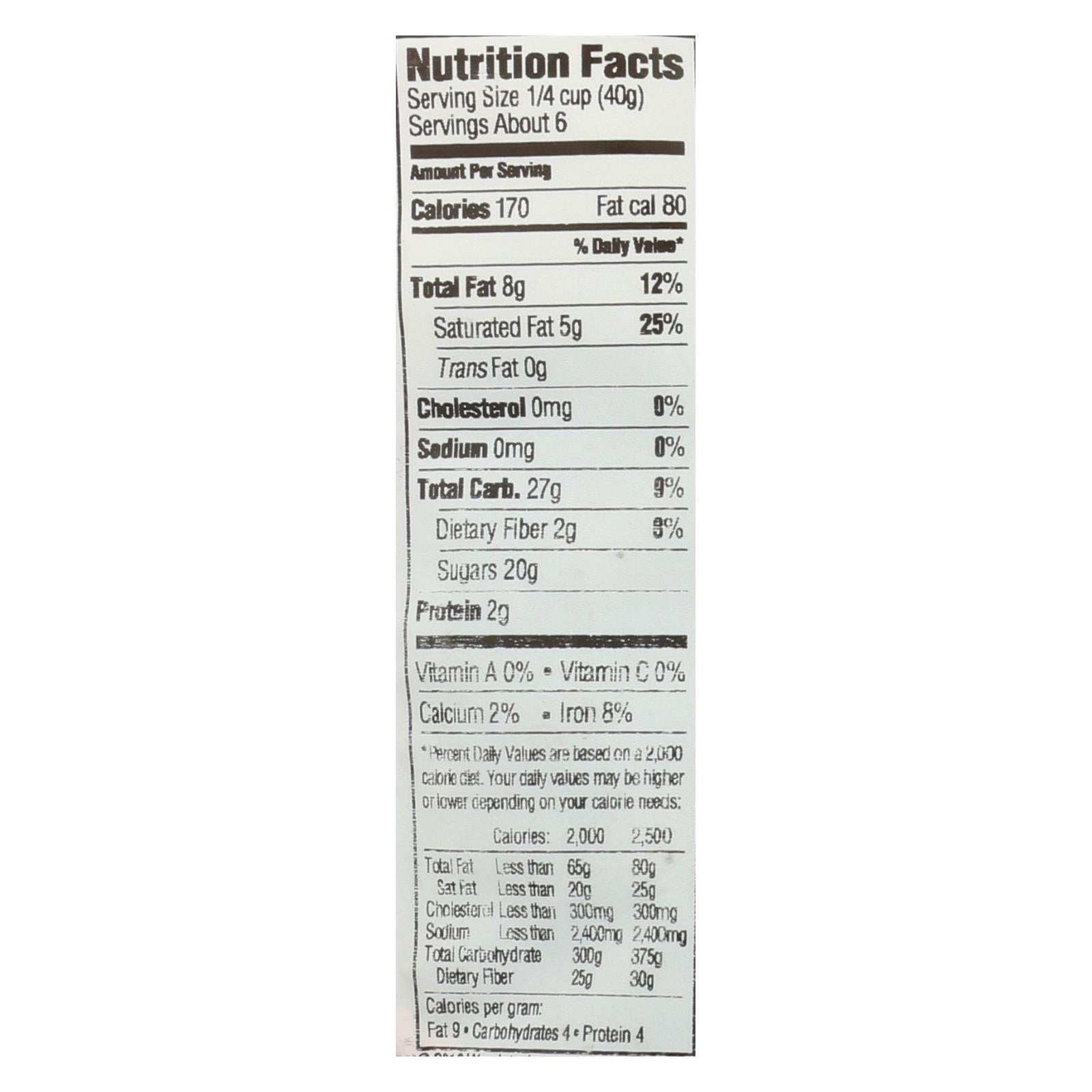 Woodstock Organic Dark Chocolate Raisins - Case of 8 - 8.5 OZ