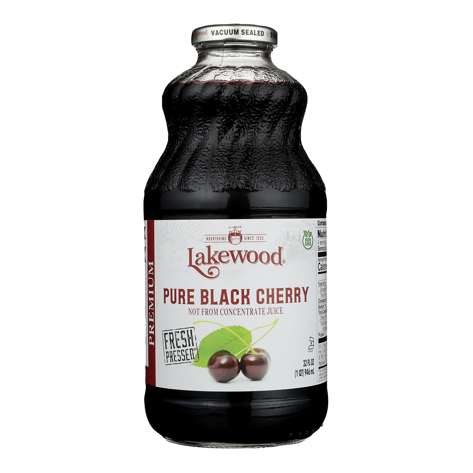 Lakewood - Juice - Pure Black Cherry - Case of 6 - 32 fl oz.