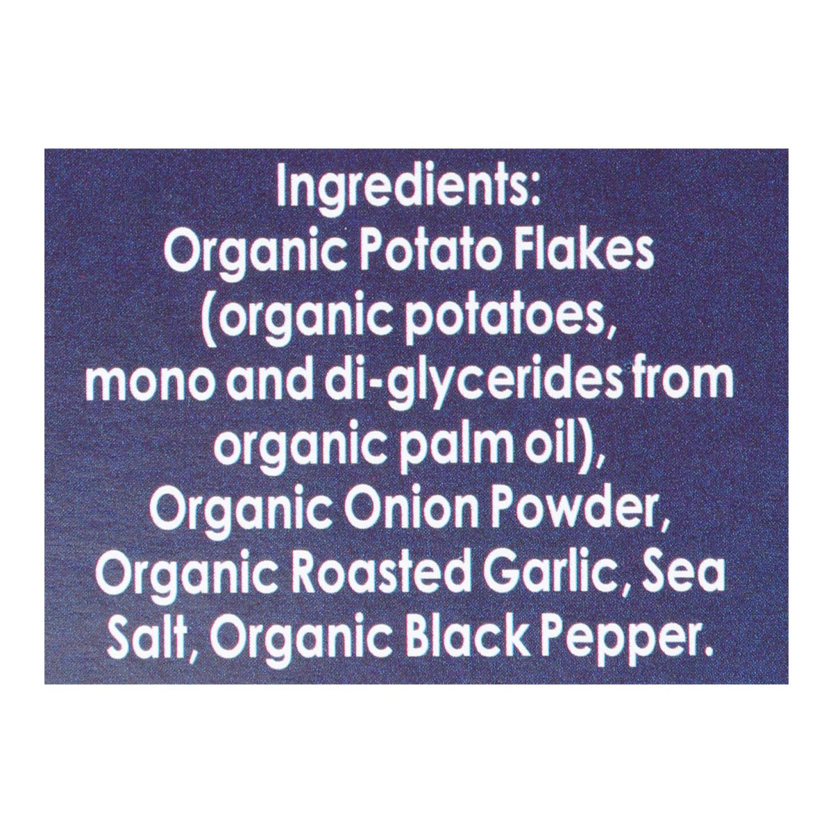 Edward and Sons Organic Mashed Potatoes - Roasted Garlic - Case of 6 - 3.5 oz.