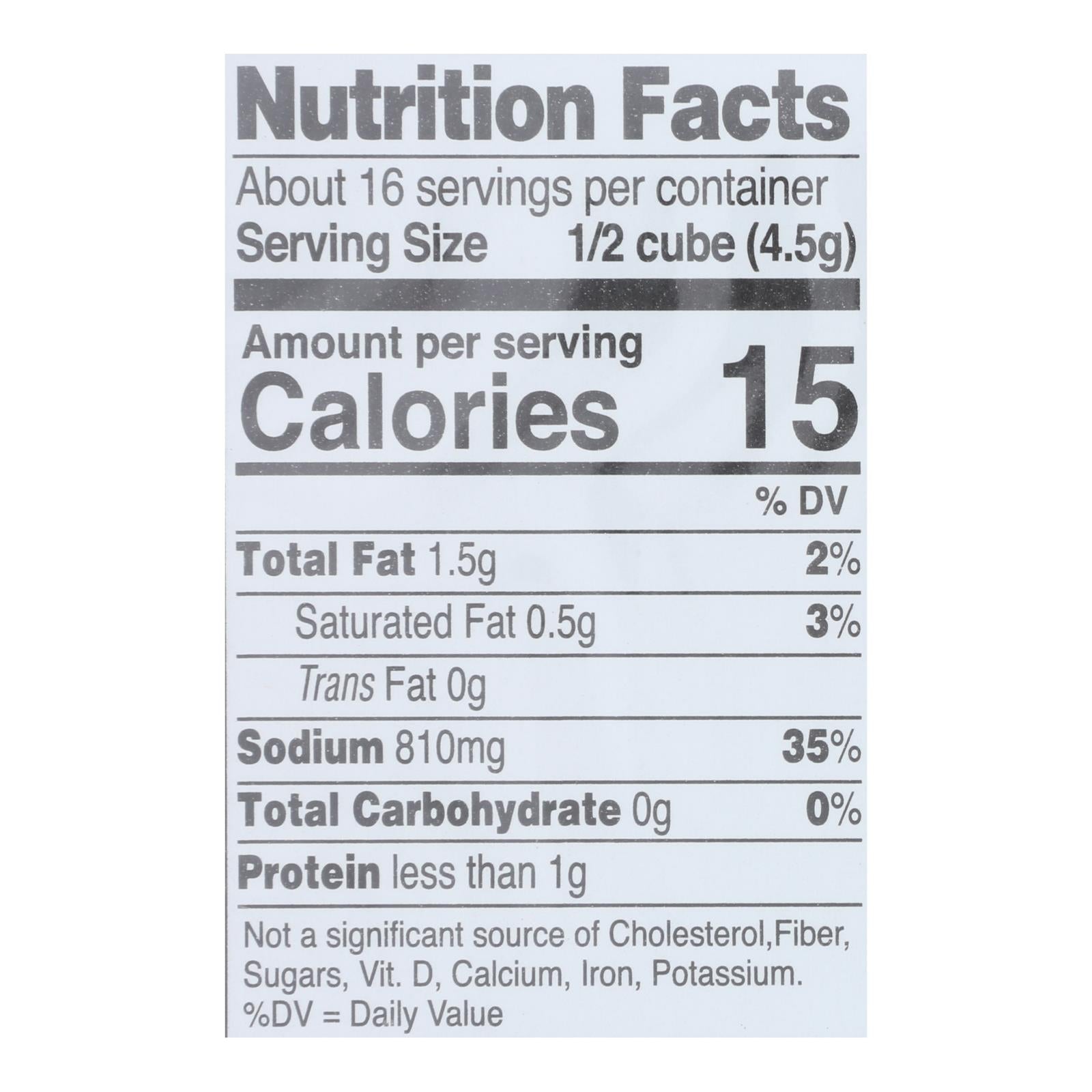 Edwards And Sons Natural Bouillon Cubes - Not Chick N - 2.5 Oz - Case Of 12
