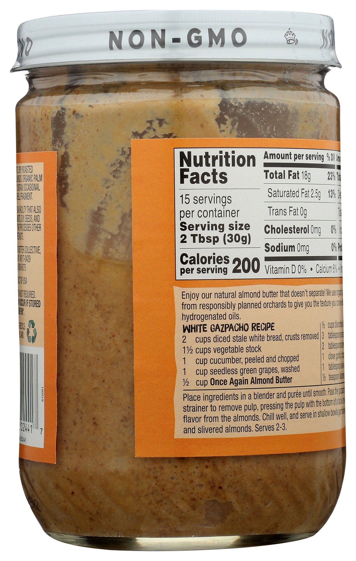 ONCE AGAIN BUTTER ALMD NO STIR - Case of 6