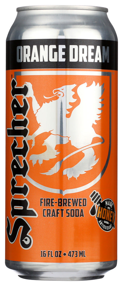 Sprecher Soda Orange Dream  - 16 fl oz. (Case of 12)